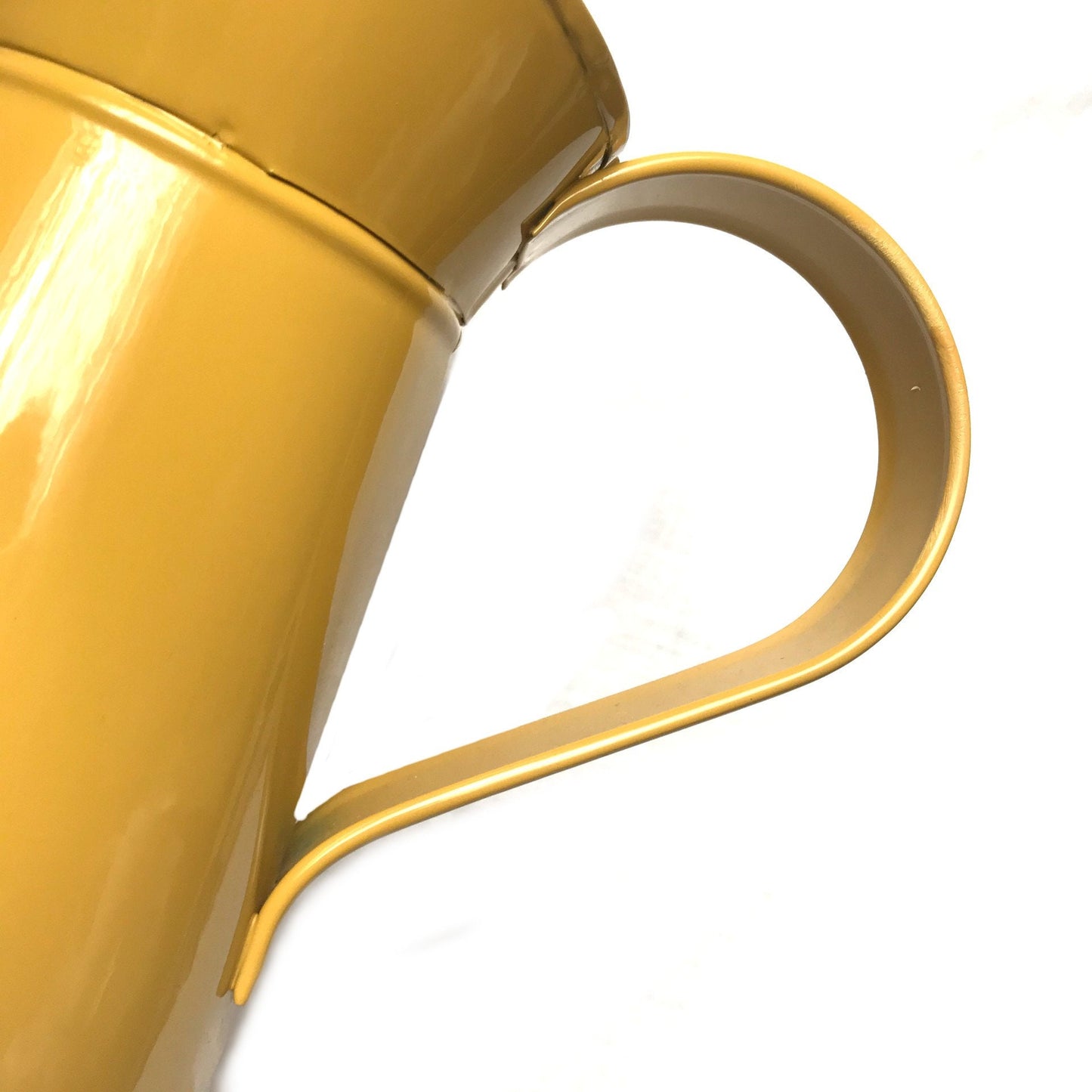 Metal Mustard Yellow Jug - Botanical Jug, Mustard Vase, Metal Jug, Flower Arranging, Decorative Jug, Homeware, Flowers,Home Decor