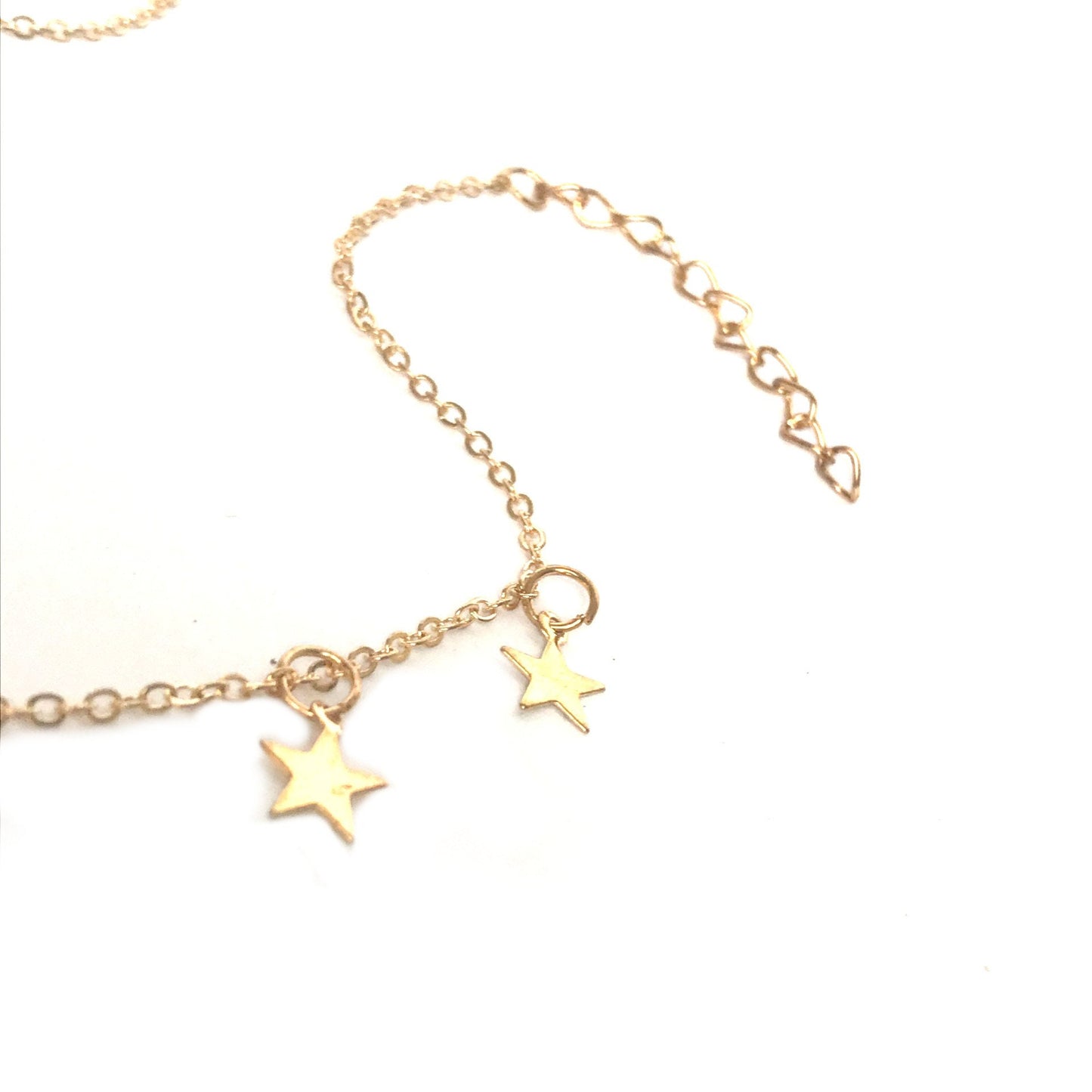 Gold Plated Star Choker Necklace - Jewellery, Accessories, Pendant Necklace, Choker Necklace, Charm Necklace, Star Charm Necklace