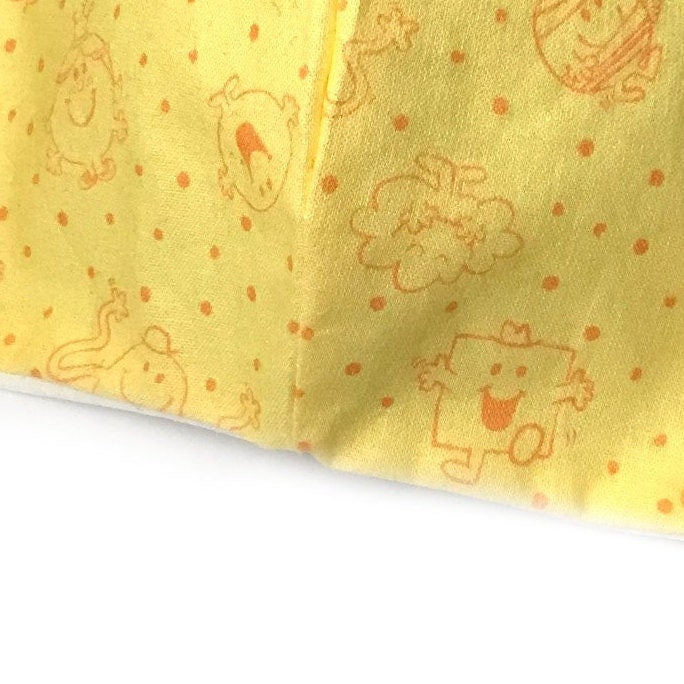Reusable Yellow Mr. Men Face Mask - Face Covering, Yellow Face Mask, Mr. Men Accessory, Eco Frendly, Orange Face Mask, Protective Face Mask