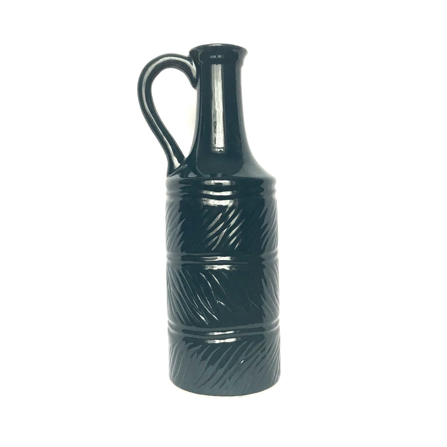 Midnight Blue Ceramic Bottle Vase - Home Decor, Flower Arranging, Decorative Jug, Homeware, Flowers,Decorative Bottle,Dark Blue Vase Bottle