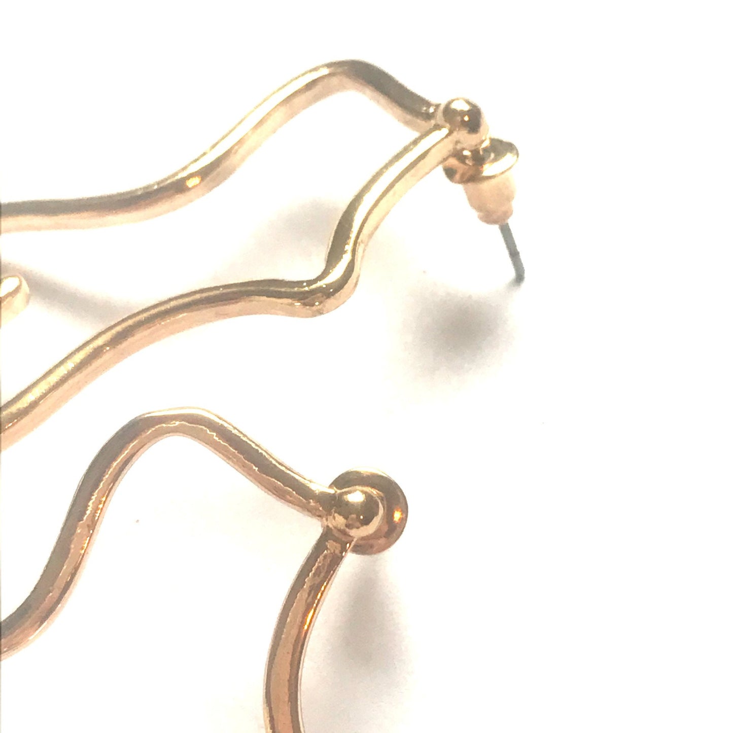 Gold Abstract Body Outline Drop Earrings - Art Feminist Earrings, Liberal Art Jewelry,Novelty,Funky Jewellery,Picasso Body Earring, Wire
