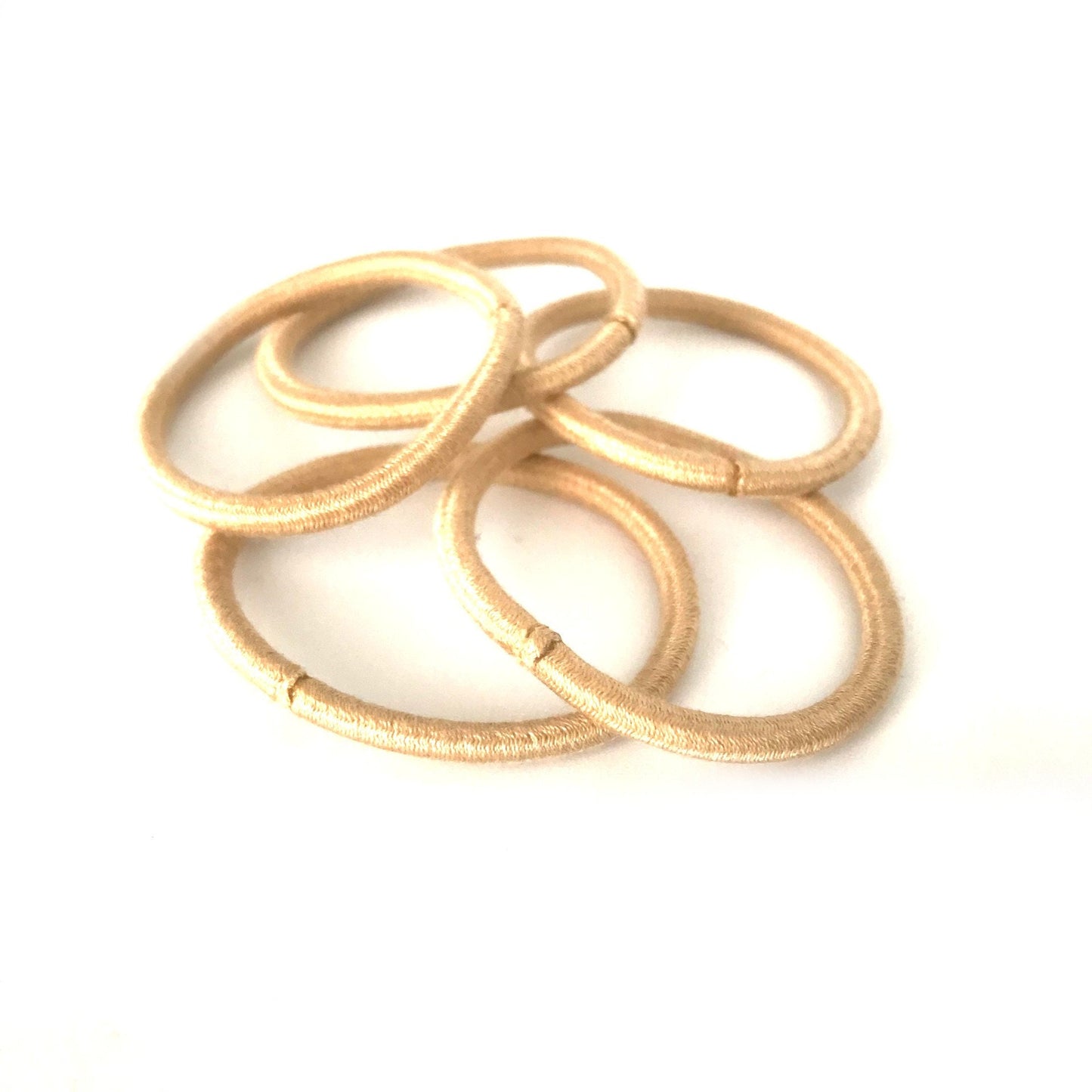 Biodegradable Tencel Hair Ties - Hair Bobbles, Compostable, Eco Friendly, Plastic Free, Hair Accessories, Neutral Colour, Endless, Snag Free