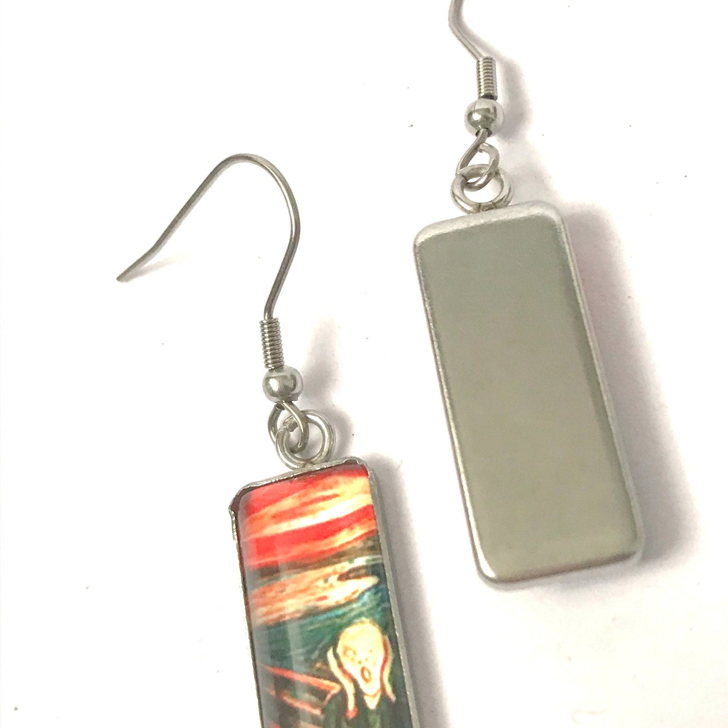 Famous Painting Charm Drop Earrings - Hanging Jewellery, Accessories, Art Lover Gift, Arty Gift, Painting Earrings, Silver Drop Earrings