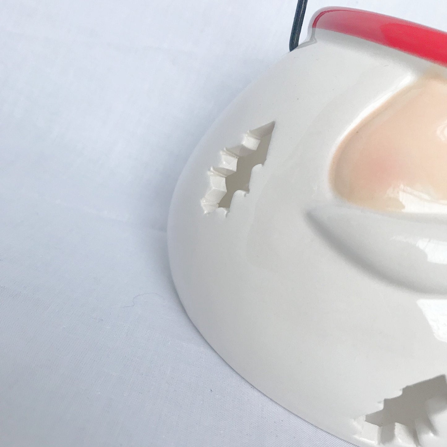 Ceramic Santa Lantern - Xmas Decoration, Christmas Decorations, Rustic Decor, Santa Claus Decor, Christmas Decor, Rustic Santa Claus Lantern