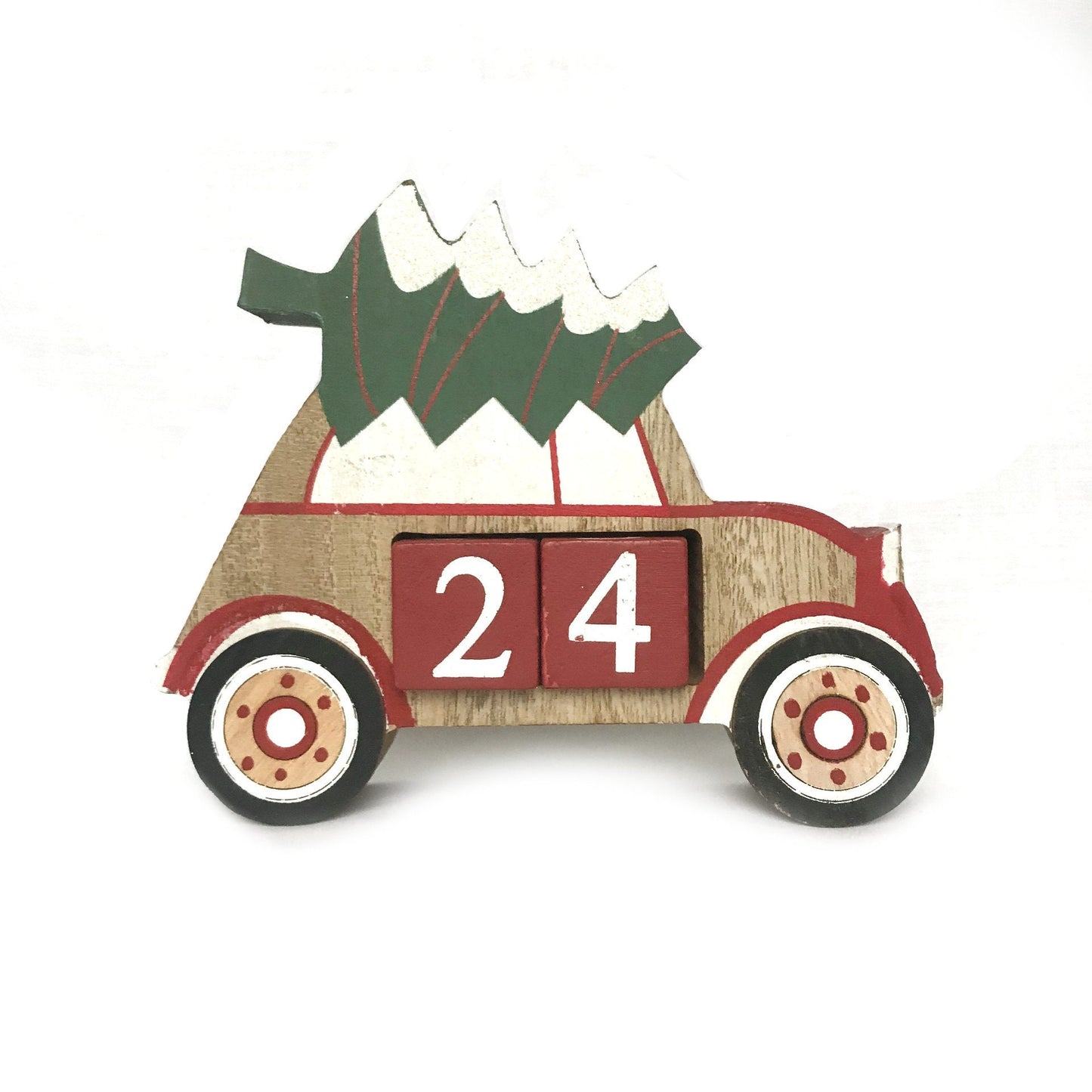 Wooden Christmas Scene Countdown - Advent Calendar, Christmas Decor,Xmas Decoration,Christmas Home Decor,Days Until Christmas,Christmas Tree