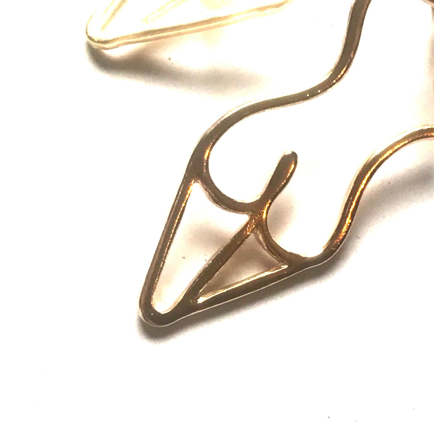 Gold Abstract Body Outline Drop Earrings - Art Feminist Earrings, Liberal Art Jewelry,Novelty,Funky Jewellery,Picasso Body Earring, Wire