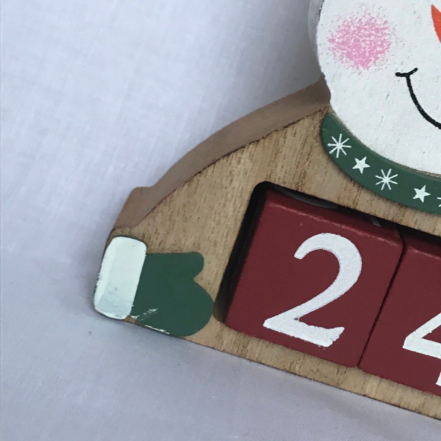 Wooden Snowman Christmas Countdown - Advent Calendar, Snowman Decor, Xmas Decoration, Christmas Decor, Days Until Christmas, Snowy