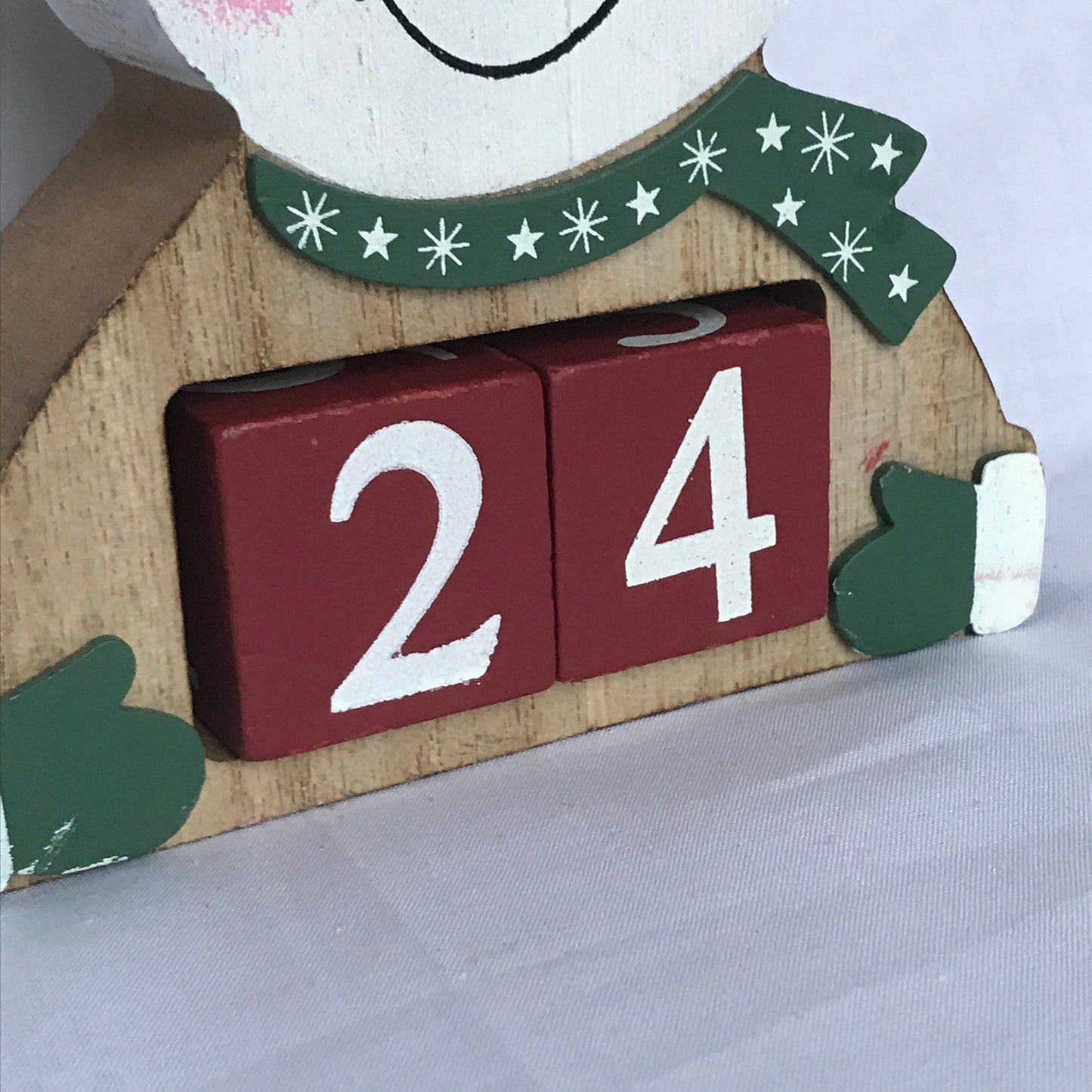 Wooden Snowman Christmas Countdown - Advent Calendar, Snowman Decor, Xmas Decoration, Christmas Decor, Days Until Christmas, Snowy