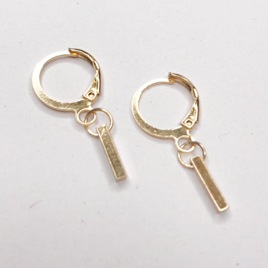 Gold Plated Drop Earrings -  Abstract Earrings,Unique Earrings,High Polished,Hanging Jewellery,Gold Accessories,Gold Jewellery,Gold Earrings