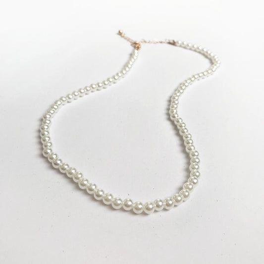 Faux Pearl Necklace - Pearl Jewellery, Accessories, Classic Necklace, Bead Necklace, Classy Necklace, Cute Necklace, Fashion Jewellery