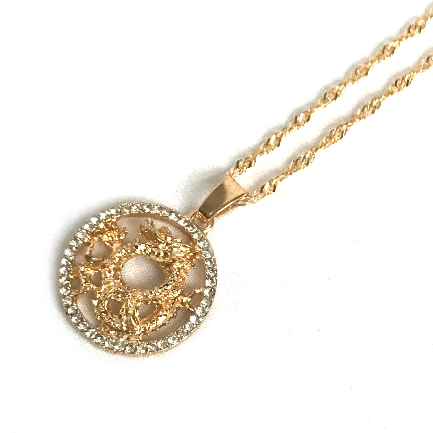 Gold Plated Dragon Necklace - Medallion, Jewellery, Accessories, Pendant Necklace, Drop Necklace, Charm Necklace,Dragon Charm Necklace