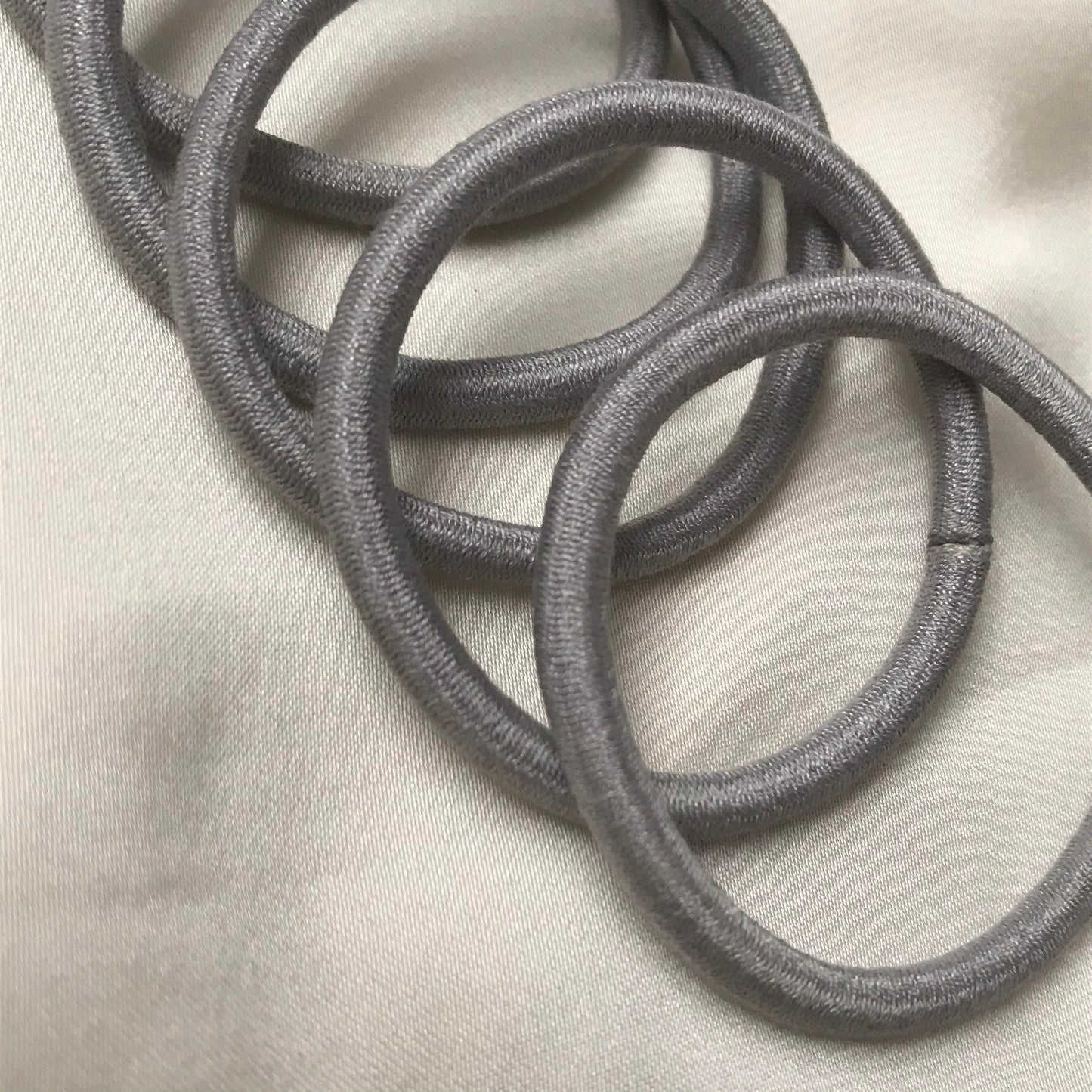 Biodegradable Tencel Hair Ties - Hair Bobbles, Compostable, Eco Friendly, Plastic Free, Hair Accessories, Neutral Colour, Endless, Snag Free