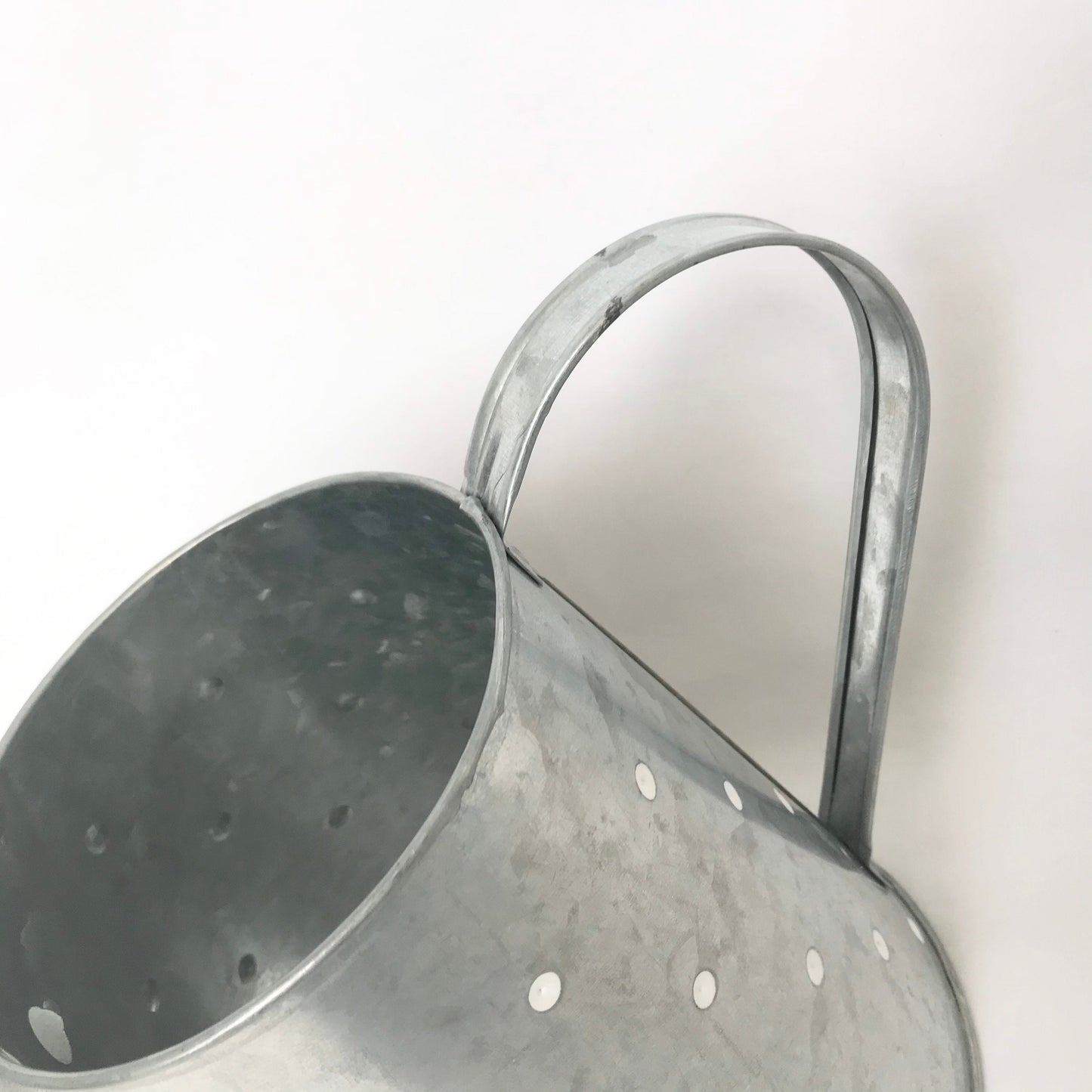 Metal Jug - Rustic Jug, White Spots, Spotted, Metal Jug, Decorative Jug, Homeware, Rustic Home Decor, Rustic Vase, Shabby Chic Decor