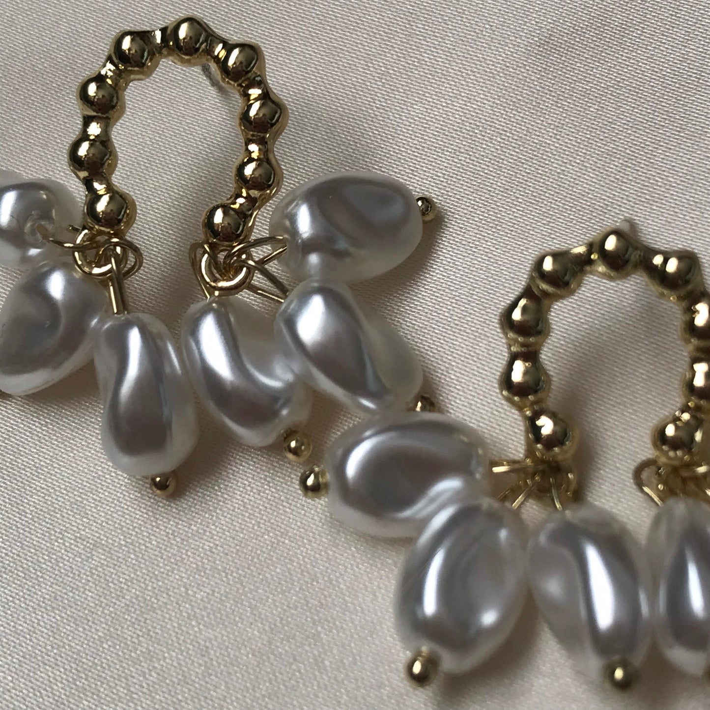 Faux Pearl Hoop Earrings - Pearl Jewellery, Accessories, Classic Earrings, Bead Earrings, Classy Earrings, Cute Earrings, Fashion Jewellery