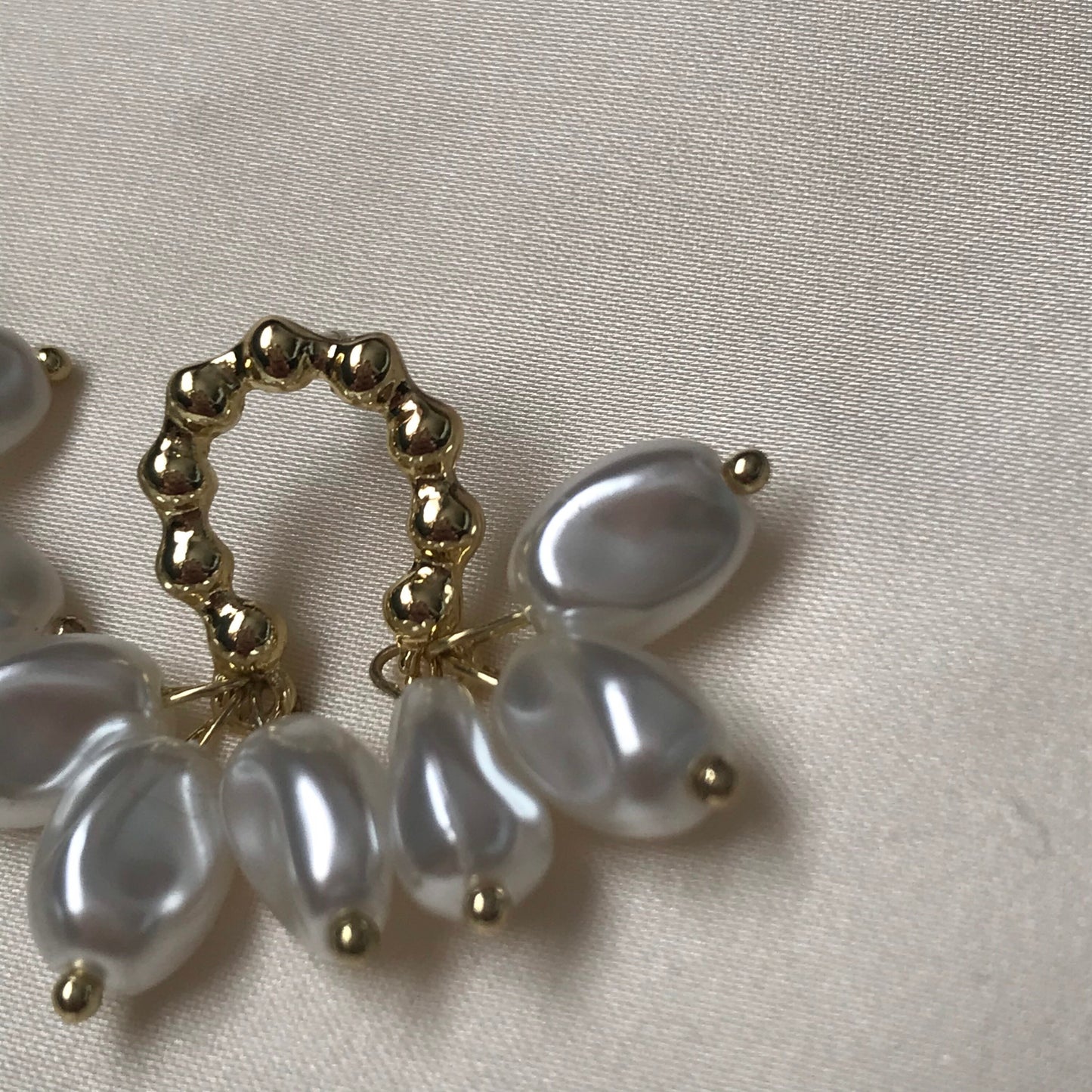 Faux Pearl Hoop Earrings - Pearl Jewellery, Accessories, Classic Earrings, Bead Earrings, Classy Earrings, Cute Earrings, Fashion Jewellery