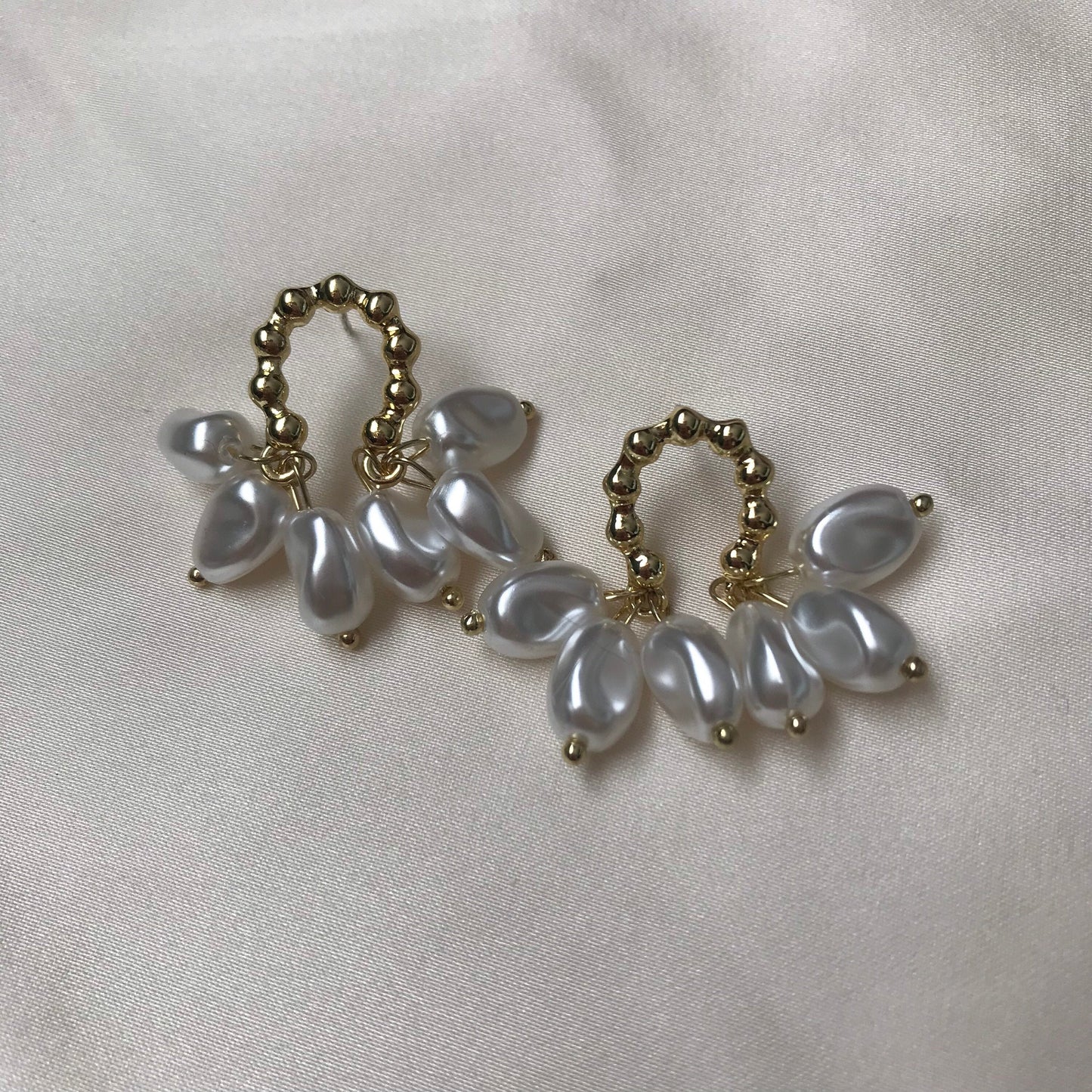 Faux Pearl Hoop Earrings - Pearl Jewellery, Accessories, Classic Earrings, Bead Earrings, Classy Earrings, Cute Earrings, Fashion Jewellery