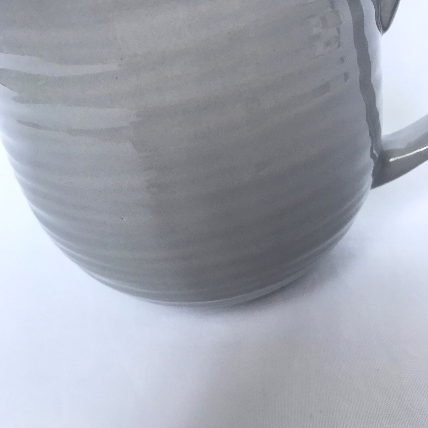 Large Grey Ridgid Mug - Coffee Cup, Gifts For Her, Herbal Tea Cup, Stripy Mug, Stripes, Grey Round Mug, Cute Mug, Large Tea Mug, Big Tea Mug