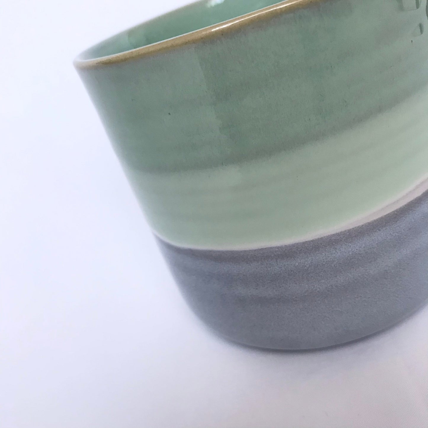 Large Blue & Green Striped Mug - Blue Mug, Green Mug, Coffee Cup, Gifts For Her, Herbal Tea Cup, Stripy Mug, Stripes, Large Mug, Sturdy Mug