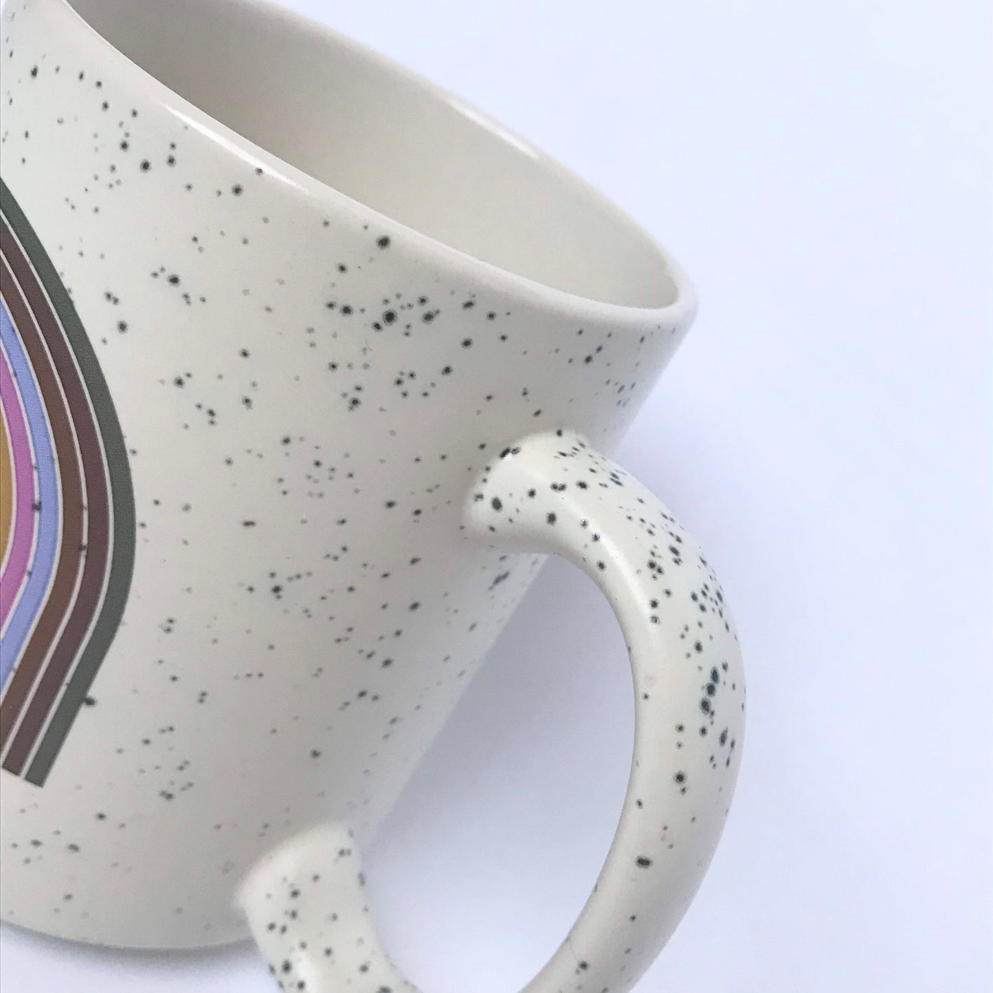 Rainbow Patterned Mug - Coffee Cup, Gifts For Her, Herbal Mug, Abstract  Mug, Girly Mug, Cute Mug, Speckled Mug, Pink Mug, Patterned Mug