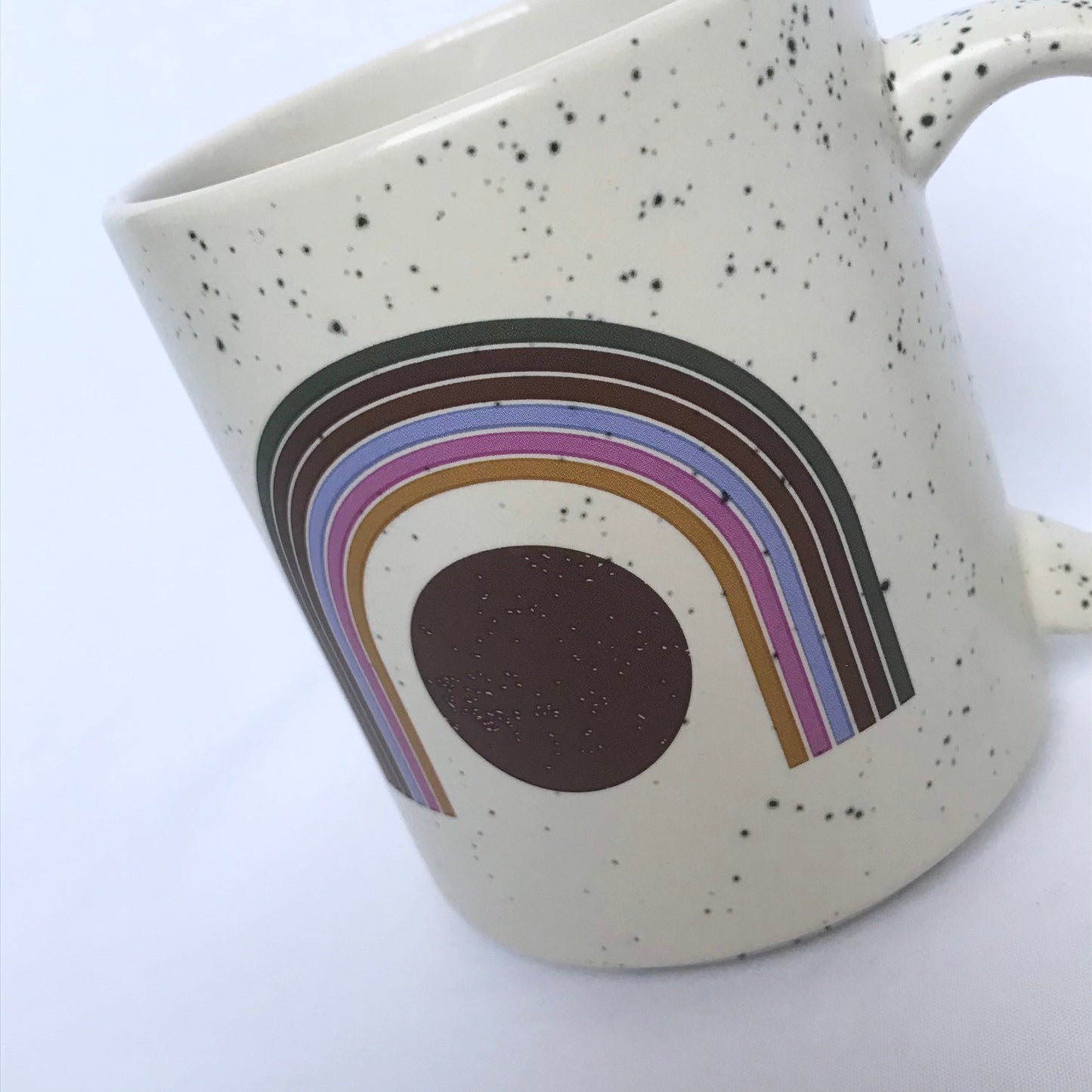 Rainbow Patterned Mug - Coffee Cup, Gifts For Her, Herbal Mug, Abstract  Mug, Girly Mug, Cute Mug, Speckled Mug, Pink Mug, Patterned Mug