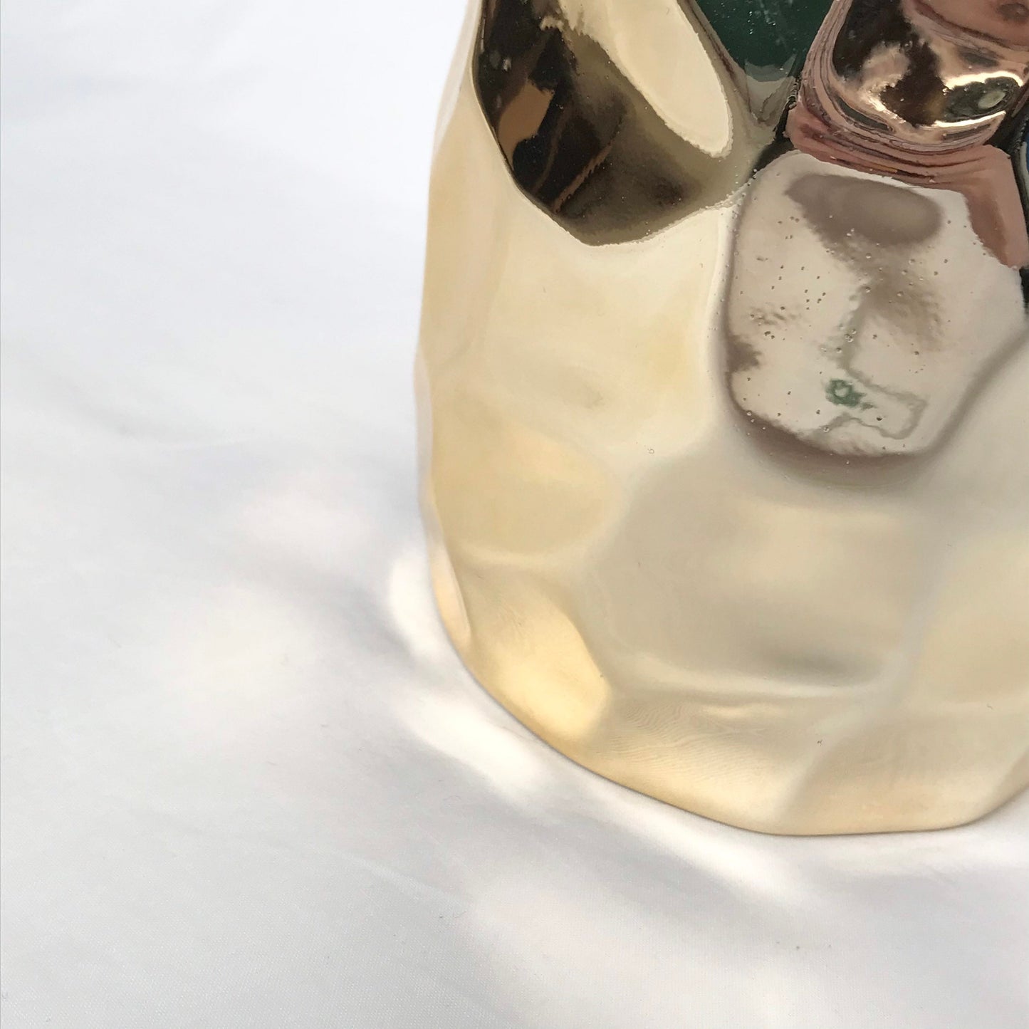 Gold Reflective Ceramic Jug - Gold Jug, Gold Vase, Flower Arranging, Decorative Jug, Homeware, Flowers, Gold Home Decor, Gold Mirrored Vase