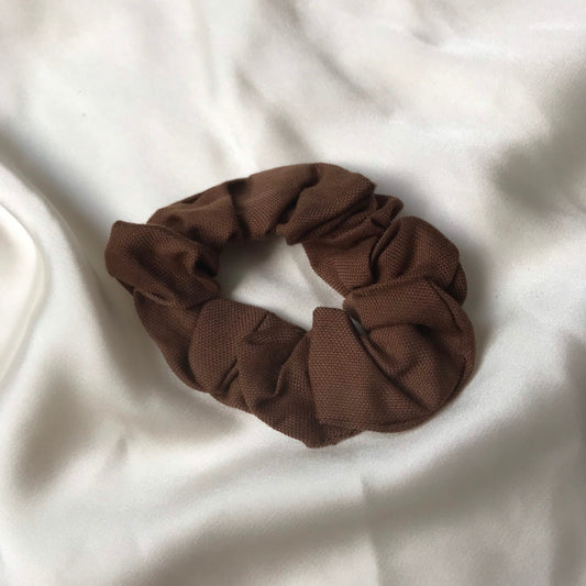 Brown Biodegradable Tencel Hair Scrunchie - Hair Bobble, Compostable, Eco Friendly, Plastic Free, Hair Accessories, Neutral Colour