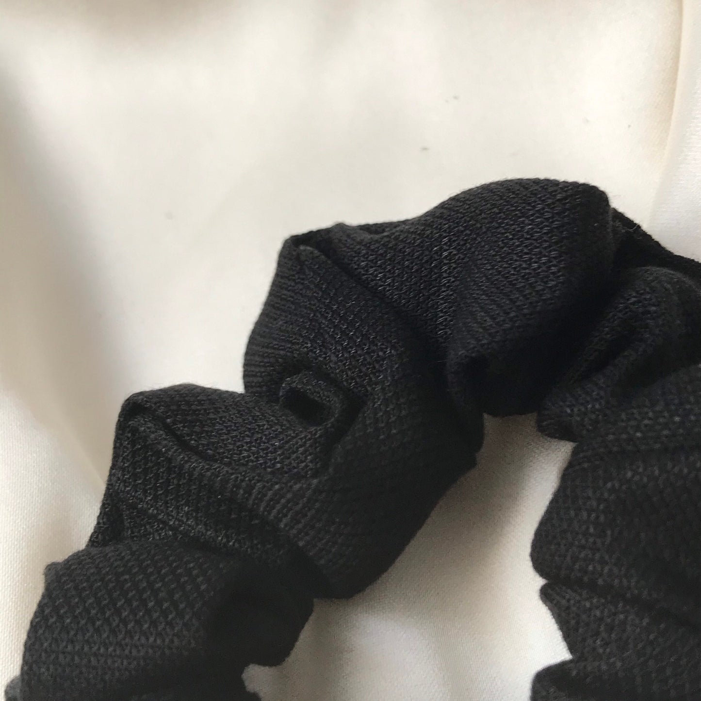 Black Biodegradable Tencel Hair Scrunchie - Hair Bobble, Compostable, Eco Friendly, Plastic Free, Hair Accessories, Neutral Colour