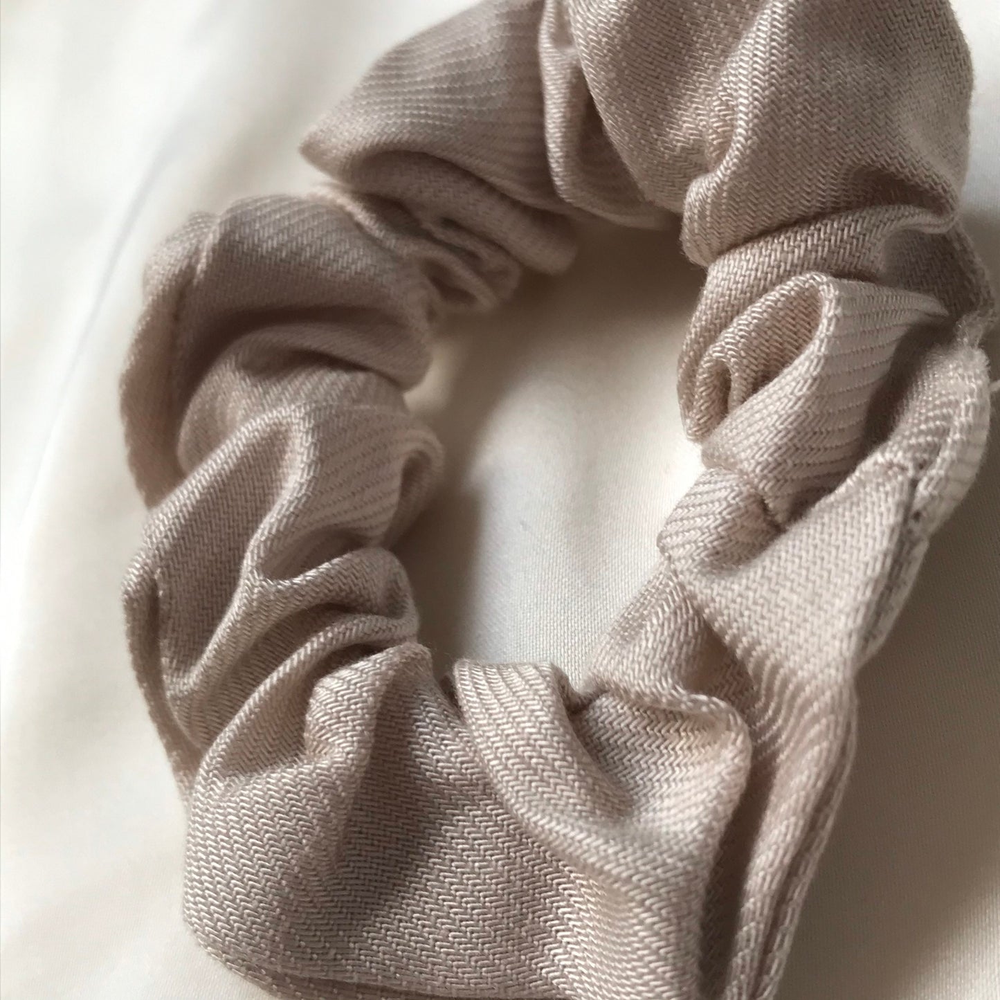 Blonde Biodegradable Tencel Hair Scrunchie - Hair Bobble, Compostable, Eco Friendly, Plastic Free, Hair Accessories, Neutral Colour