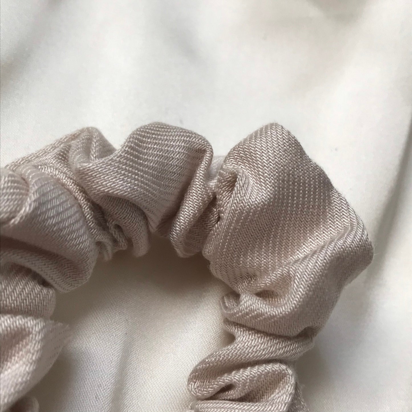 Blonde Biodegradable Tencel Hair Scrunchie - Hair Bobble, Compostable, Eco Friendly, Plastic Free, Hair Accessories, Neutral Colour