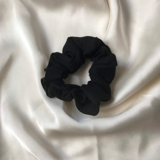 Black Biodegradable Tencel Hair Scrunchie - Hair Bobble, Compostable, Eco Friendly, Plastic Free, Hair Accessories, Neutral Colour