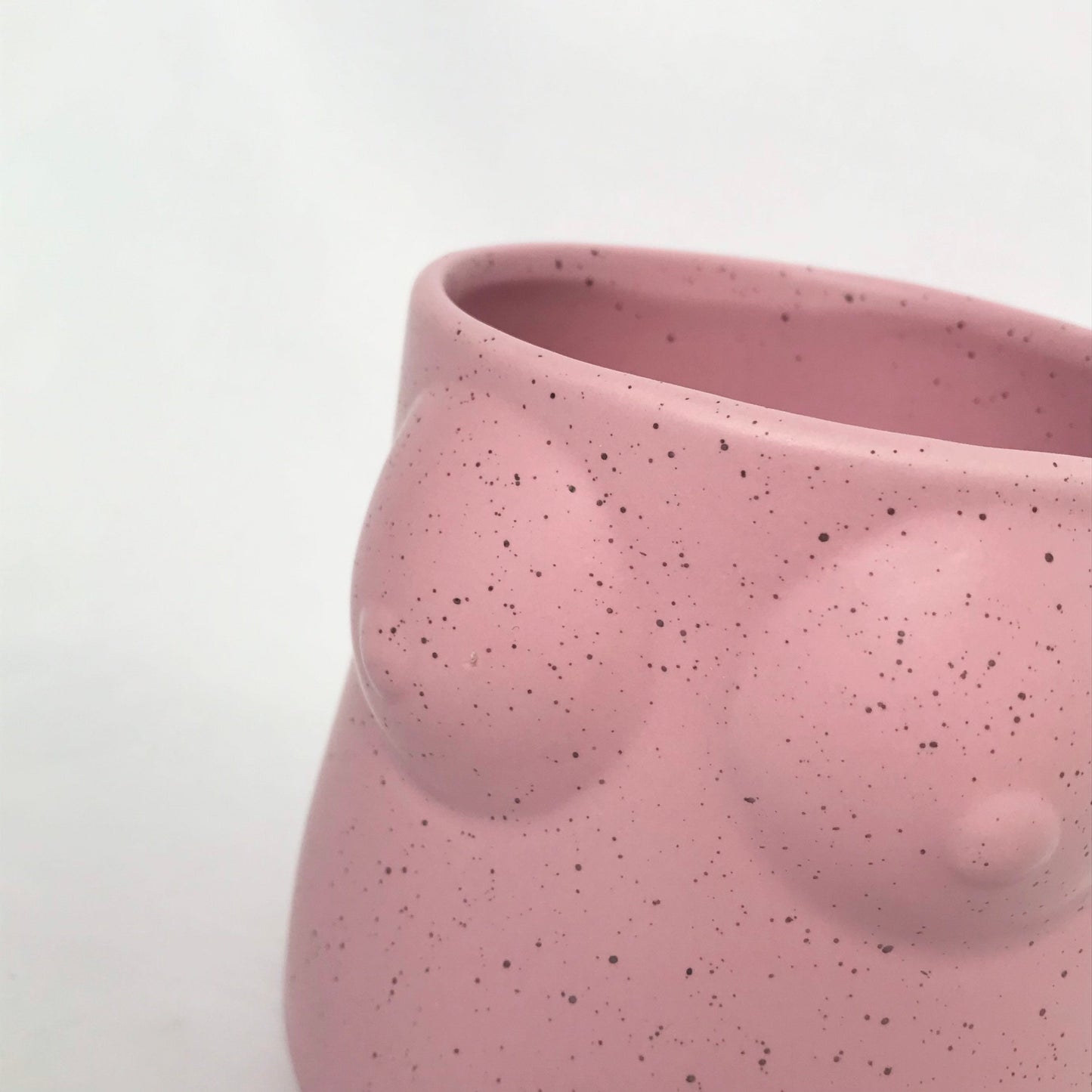 Pink Speckled Abstract Body Plant Pot - Art Feminist Plant Pot, Liberal Art Decor, Novelty Decor ,Funky Decor, Pink Home Decor, Plant Decor