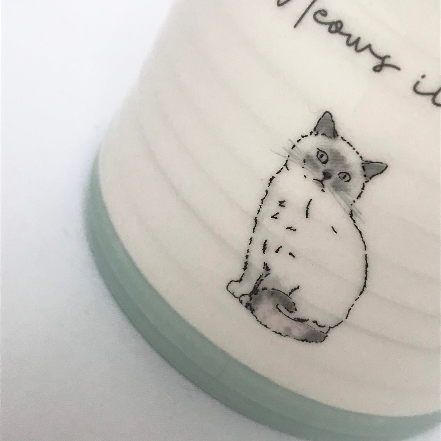 Blue Striped Cat Mug - Blue Mug, Coffee Cup, Gifts For Her, Herbal Tea Cup, Ridgid Mug, Slogan Mug, Funny Cat Mug, Cat Lover Gift Mug
