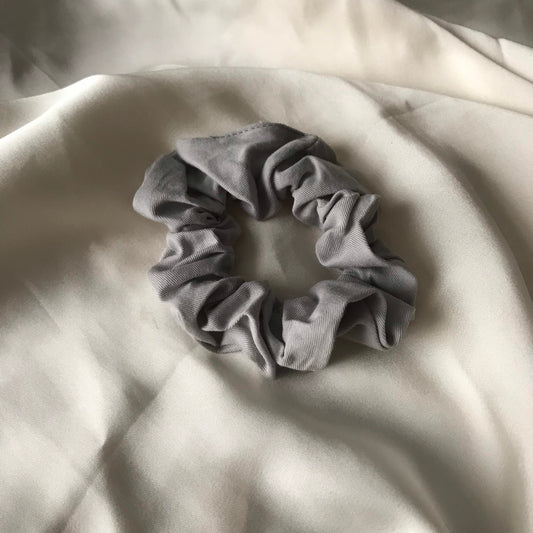 Grey Biodegradable Tencel Hair Scrunchie - Hair Bobble, Compostable, Eco Friendly, Plastic Free, Hair Accessories, Neutral Colour