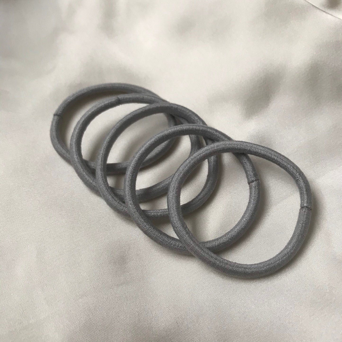 Biodegradable Tencel Hair Ties - Hair Bobbles, Compostable, Eco Friendly, Plastic Free, Hair Accessories, Neutral Colour, Endless, Snag Free