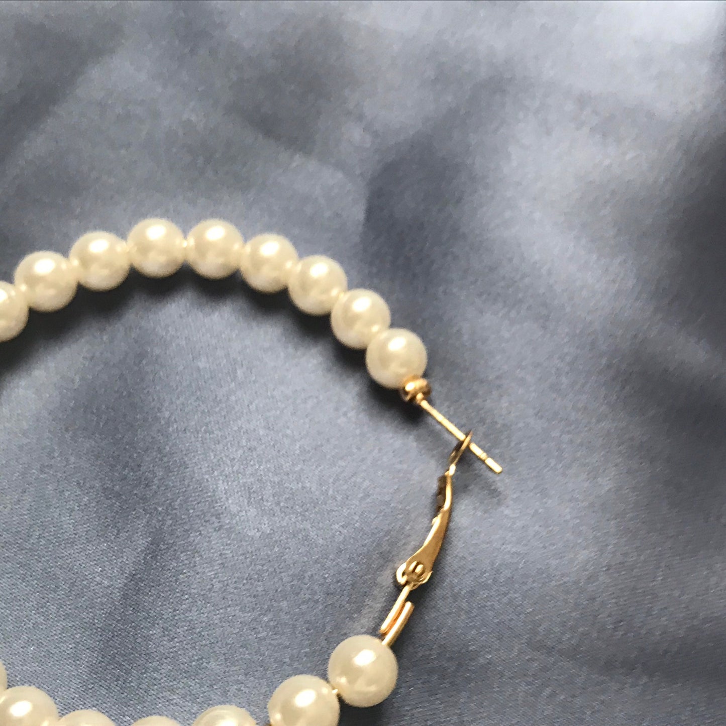 Faux Pearl Hoop Earrings - Pearl Jewellery, Accessories, Classic Earrings, Bead Earrings, Classy Earrings, Cute Earrings, Fashion Jewellery