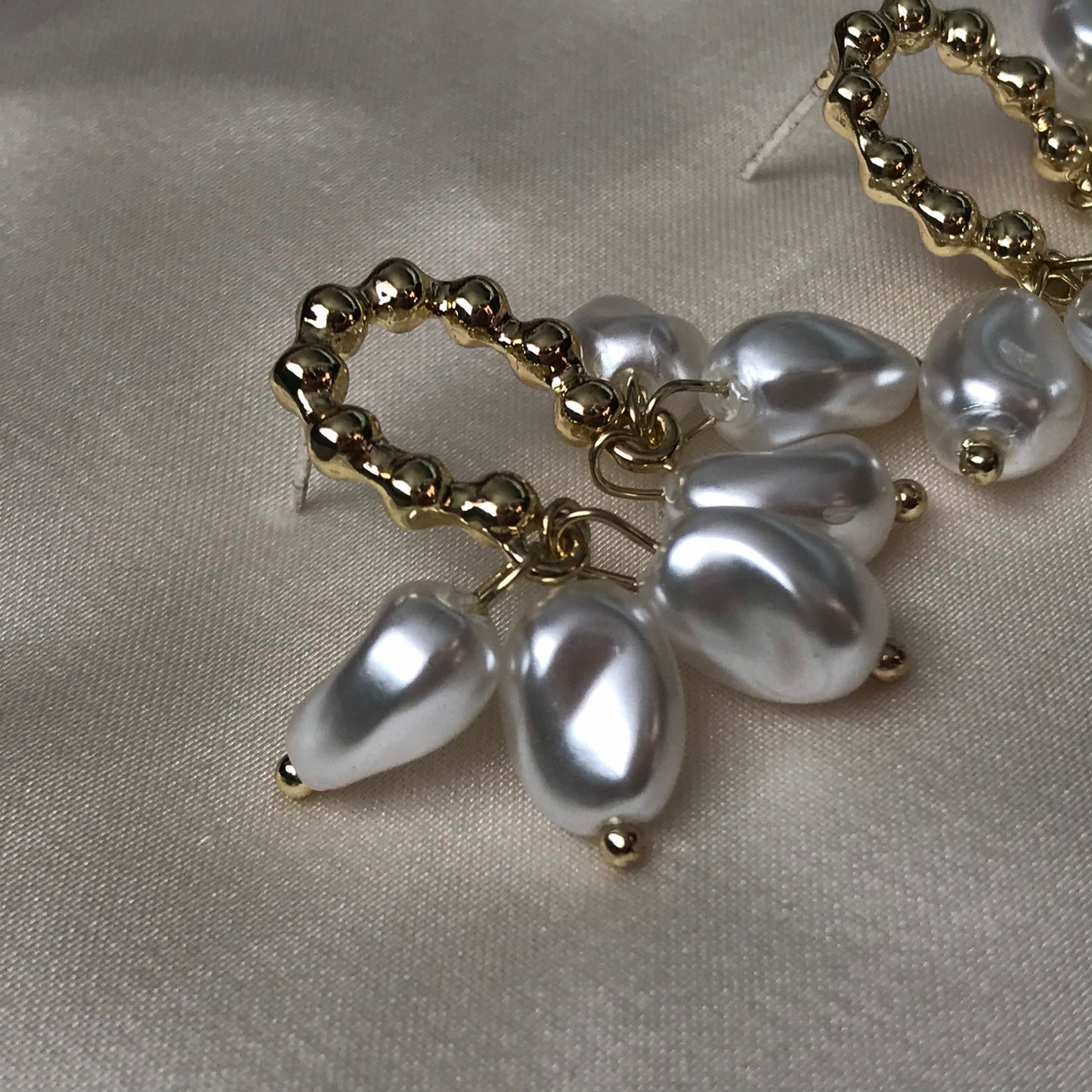 Faux Pearl Hoop Earrings - Pearl Jewellery, Accessories, Classic Earrings, Bead Earrings, Classy Earrings, Cute Earrings, Fashion Jewellery