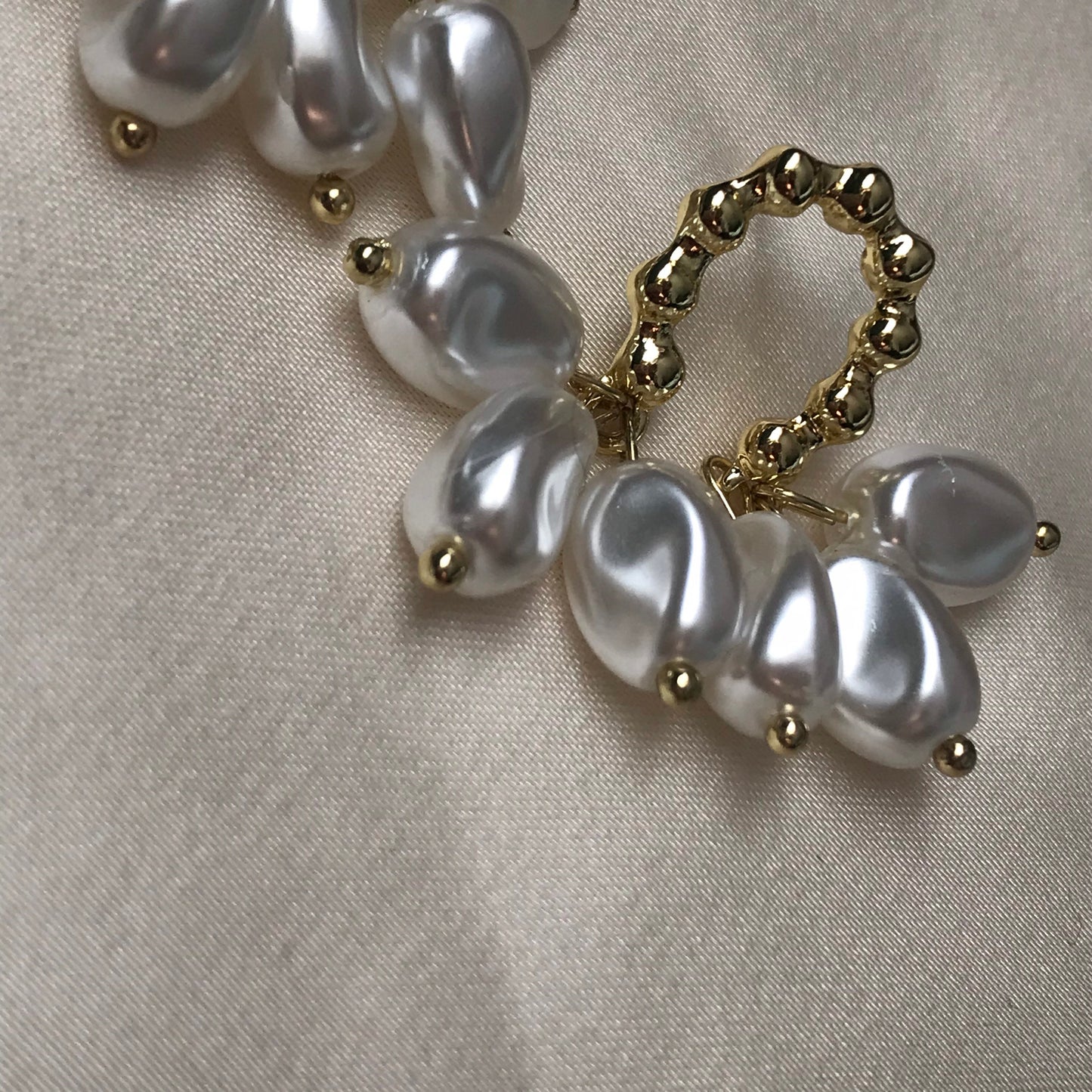 Faux Pearl Hoop Earrings - Pearl Jewellery, Accessories, Classic Earrings, Bead Earrings, Classy Earrings, Cute Earrings, Fashion Jewellery