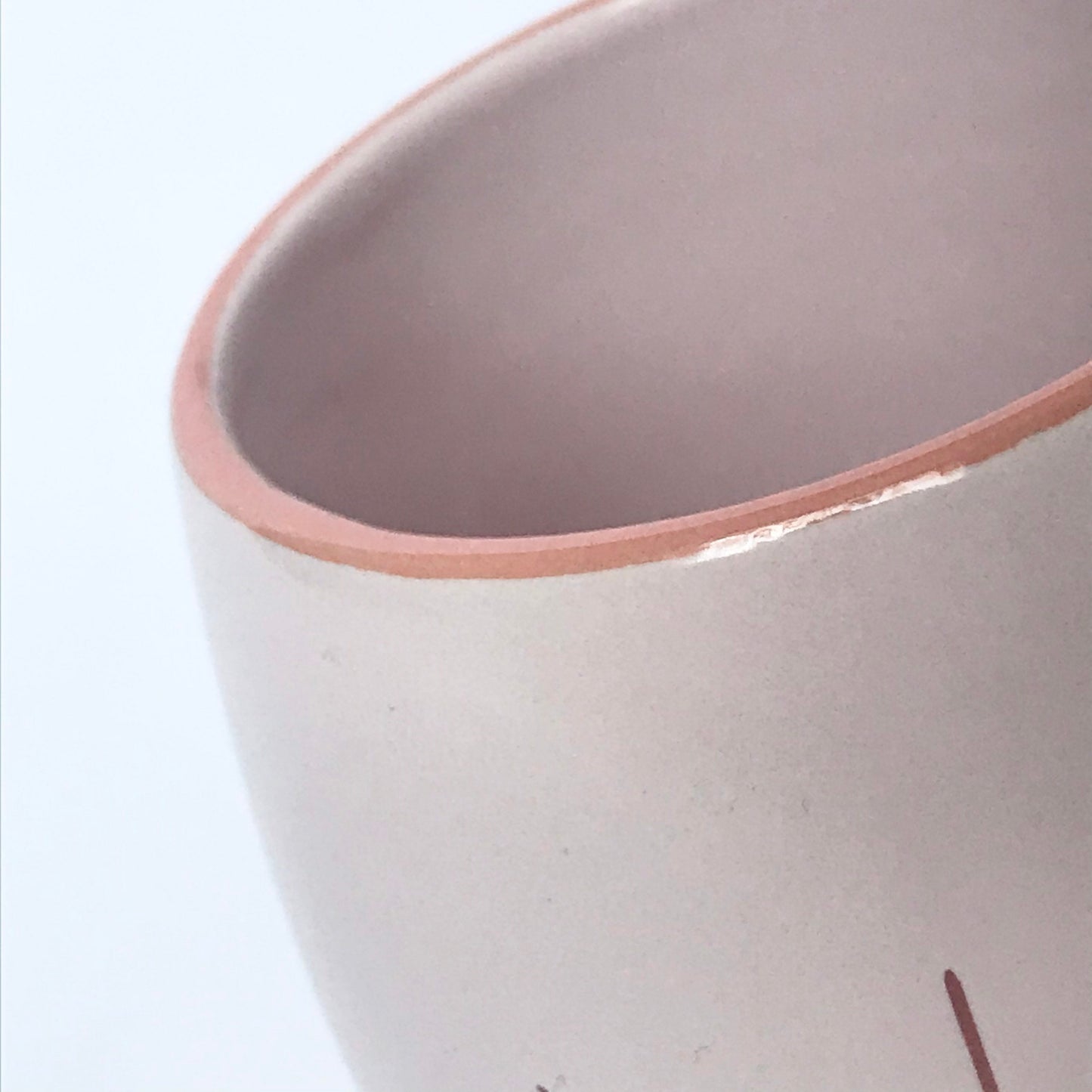 Large Light Pink Face Mug - Coffee Cup,Gifts For Her,Herbal Tea Cup,Pink Mug,Cream Mug,Pink & White,Girly Mug,Cute Face Mug,Large Tea Mug