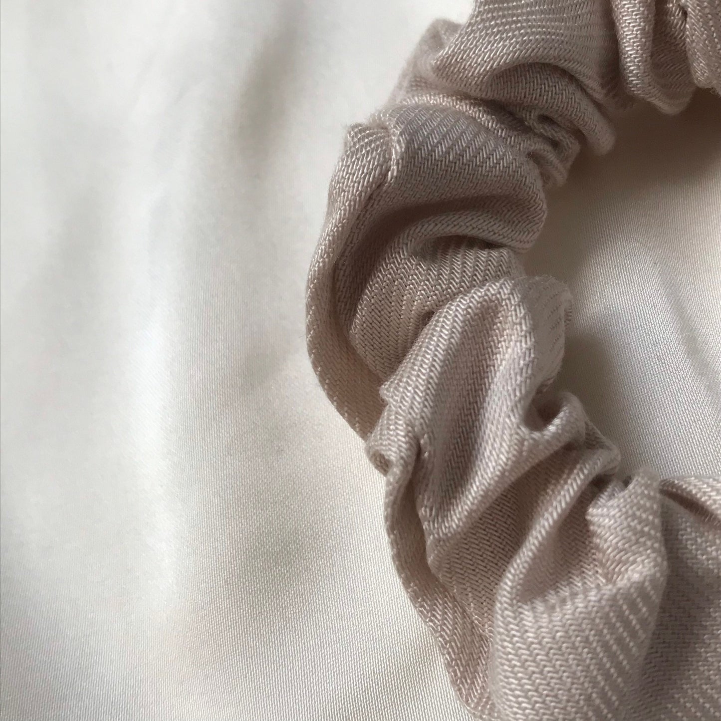 Blonde Biodegradable Tencel Hair Scrunchie - Hair Bobble, Compostable, Eco Friendly, Plastic Free, Hair Accessories, Neutral Colour