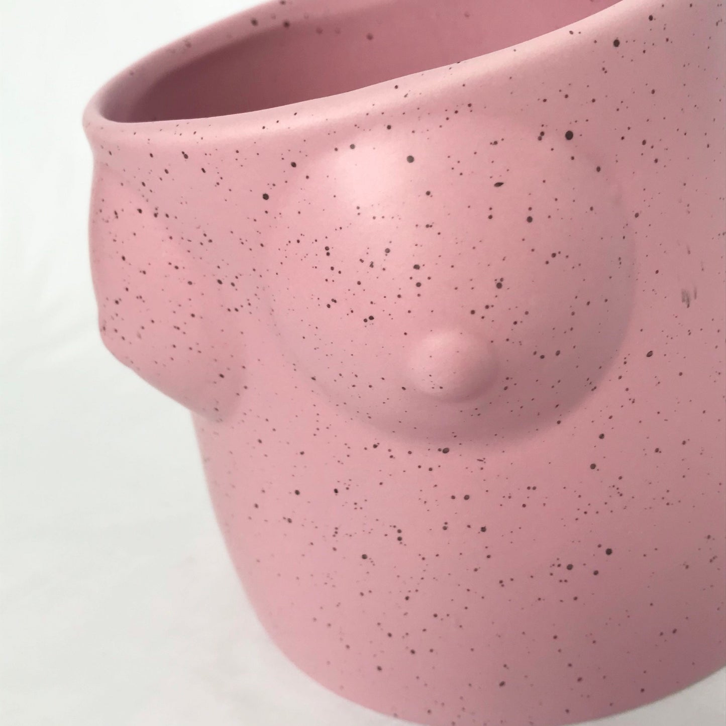 Pink Speckled Abstract Body Plant Pot - Art Feminist Plant Pot, Liberal Art Decor, Novelty Decor ,Funky Decor, Pink Home Decor, Plant Decor