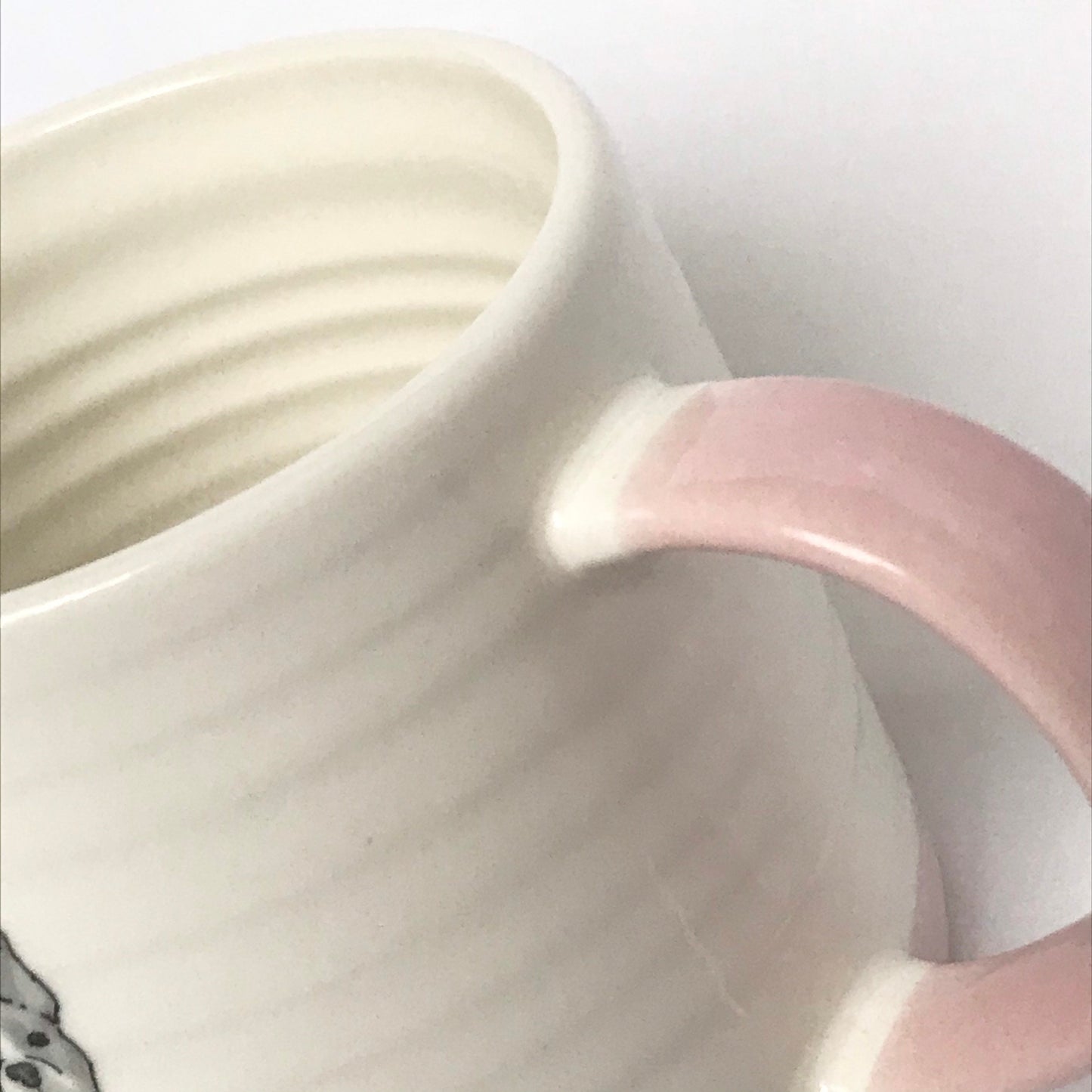Pink Striped Dog Mug - Baby Pink Mug, Coffee Cup, Gifts For Her, Herbal Tea Cup, Ridgid Mug, French Bulldog Mug, Slogan Mug, Funny Mug