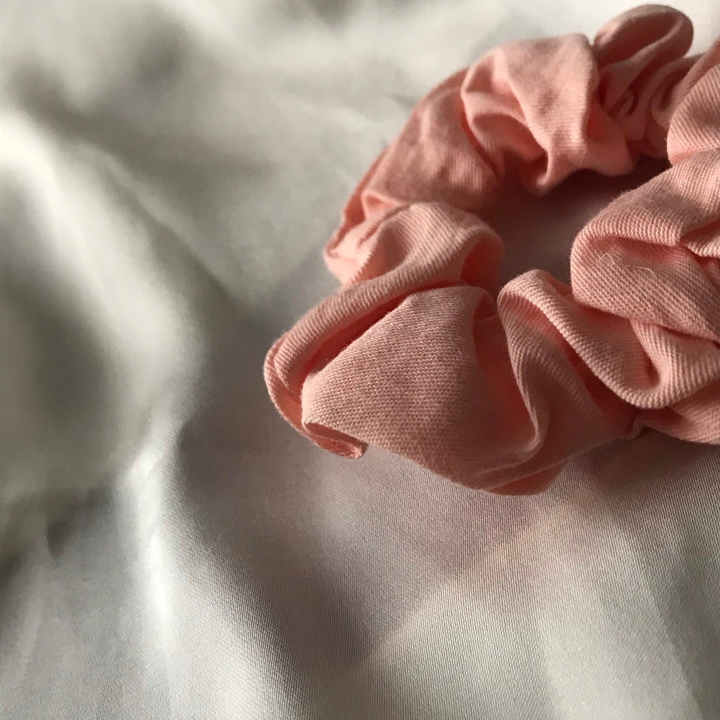 Pink Biodegradable Tencel Hair Scrunchie - Hair Bobble, Compostable, Eco Friendly, Plastic Free, Hair Accessories, Neutral Colour