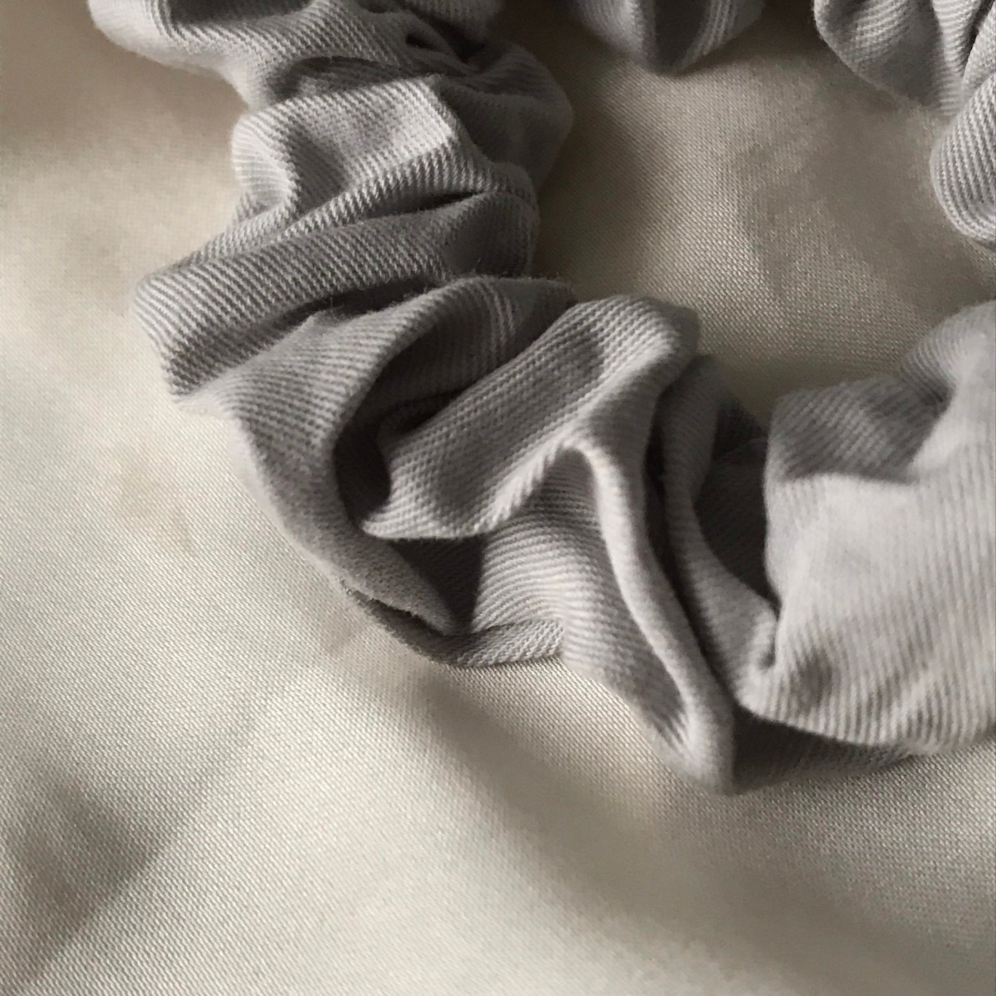 Grey Biodegradable Tencel Hair Scrunchie - Hair Bobble, Compostable, Eco Friendly, Plastic Free, Hair Accessories, Neutral Colour