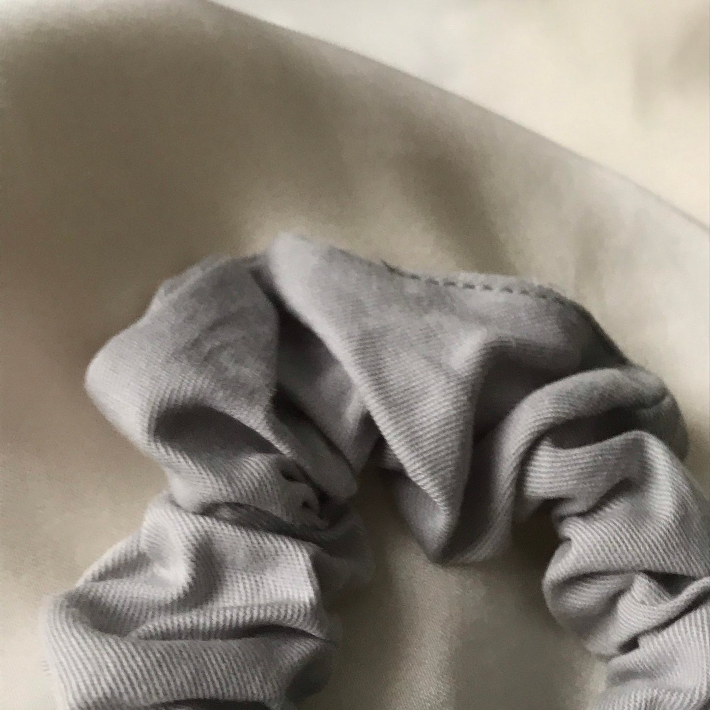 Grey Biodegradable Tencel Hair Scrunchie - Hair Bobble, Compostable, Eco Friendly, Plastic Free, Hair Accessories, Neutral Colour