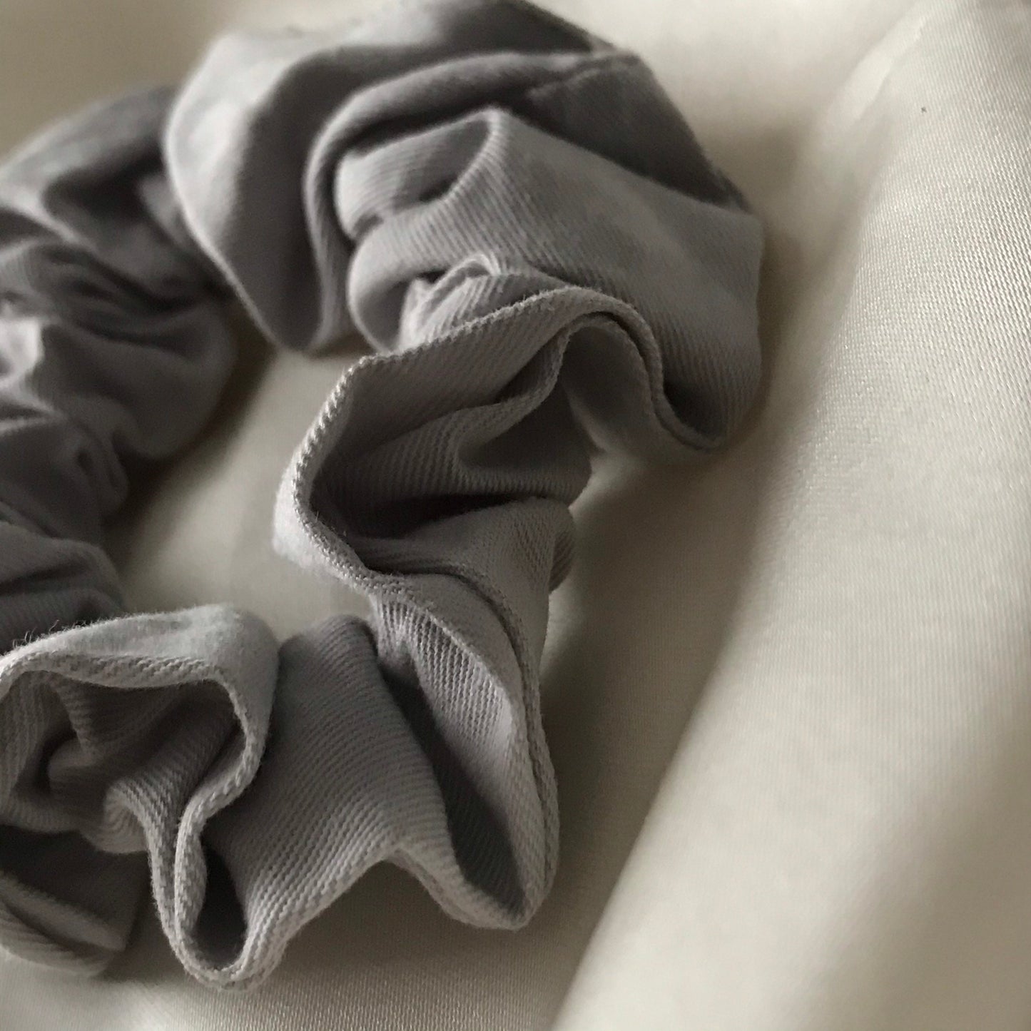 Grey Biodegradable Tencel Hair Scrunchie - Hair Bobble, Compostable, Eco Friendly, Plastic Free, Hair Accessories, Neutral Colour