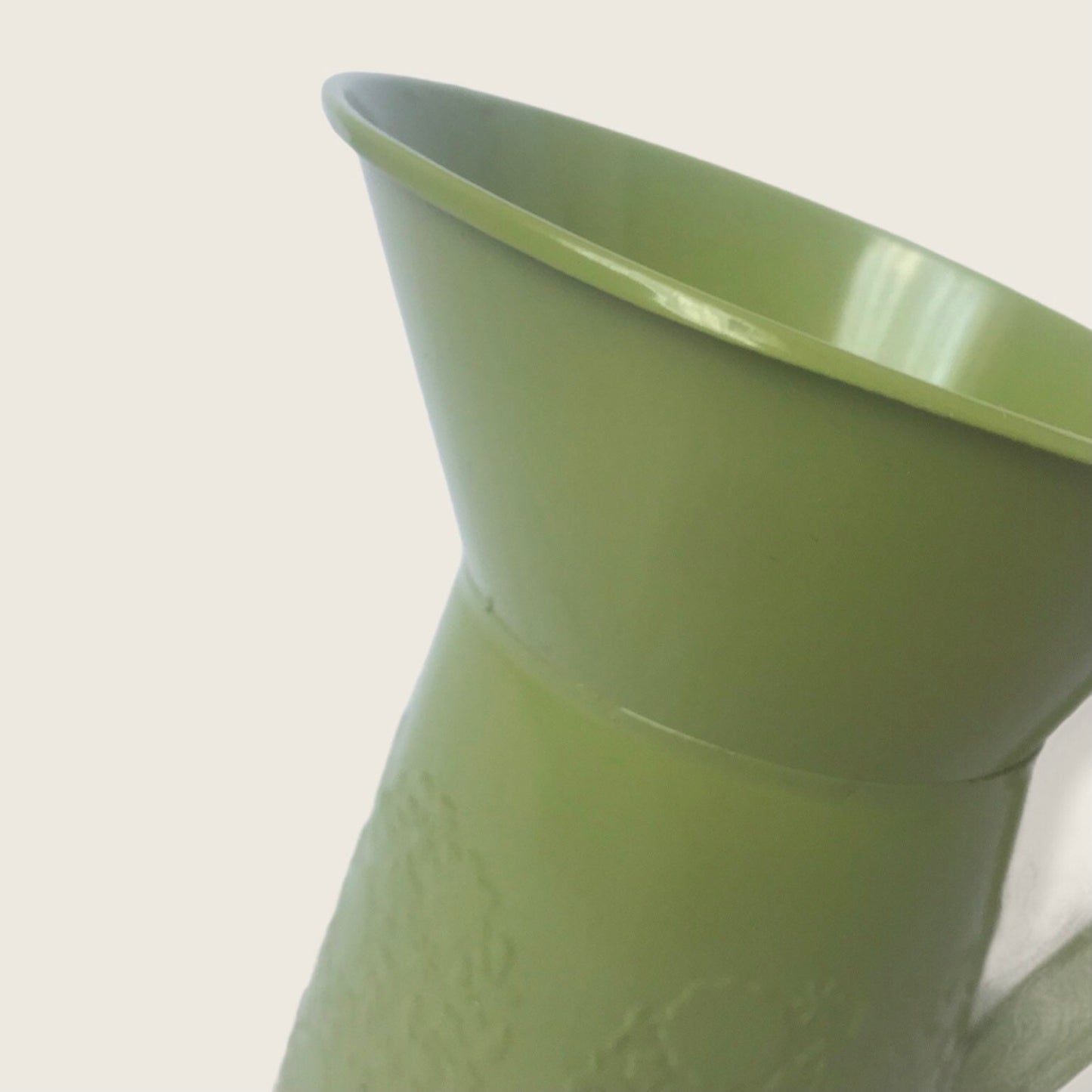 Metal Green Flower Jug - Botanical Jug, Light Green Vase, Metal Jug, Flower Arranging, Decorative Jug, Homeware, Flowers,Home Decor