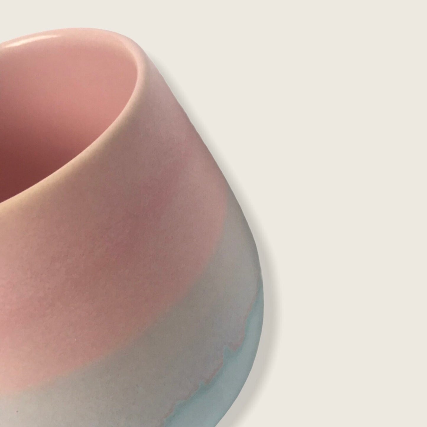 Large Pink and blue Striped Mug - Coffee Cup, Gifts For Her, Herbal Tea Cup, Baby Pink Mug, Blue Mug, Stripy Mug, Stripes, Pink Girly Mug