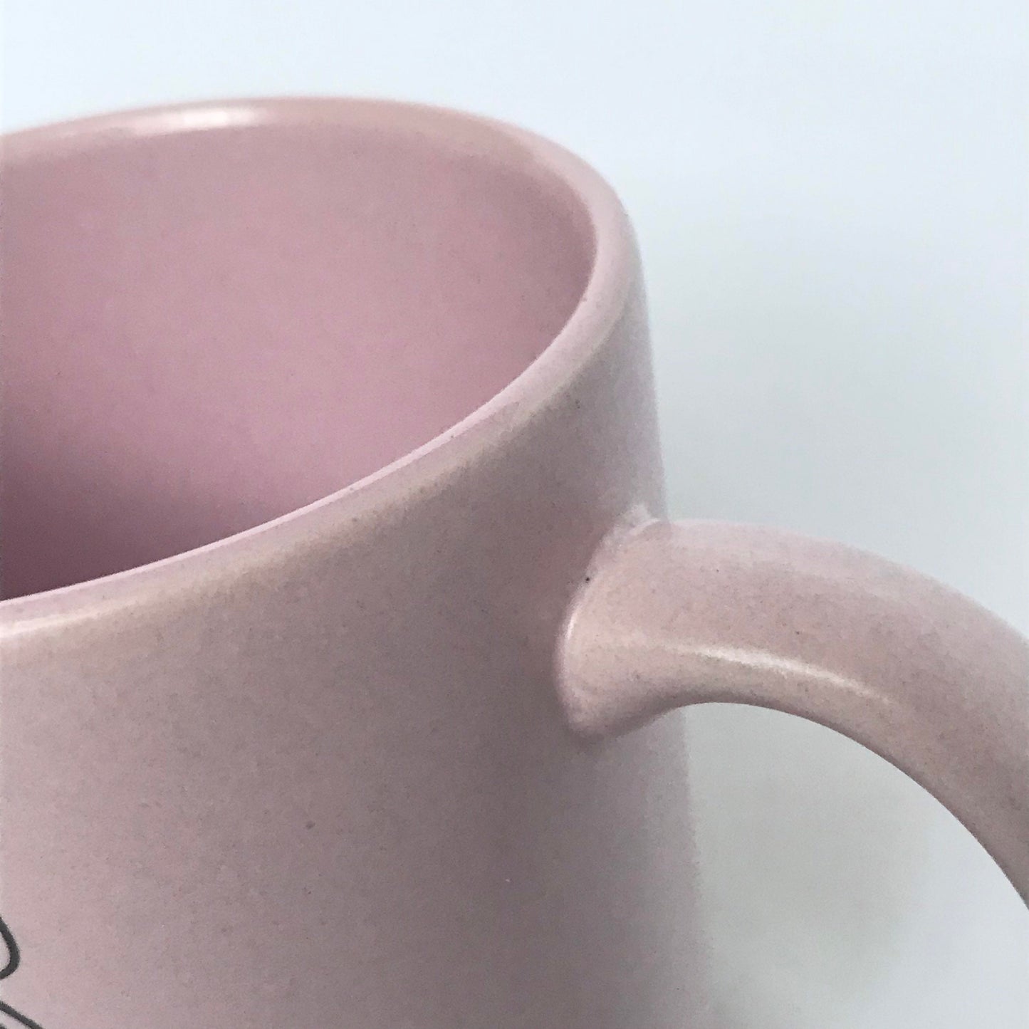 Abstract Face Pink & Black Mug - Coffee Cup, Gifts For Her, Herbal Tea Cup, Baby Pink Mug, Girly Mug,Cute Mug,Baby Pink Cup