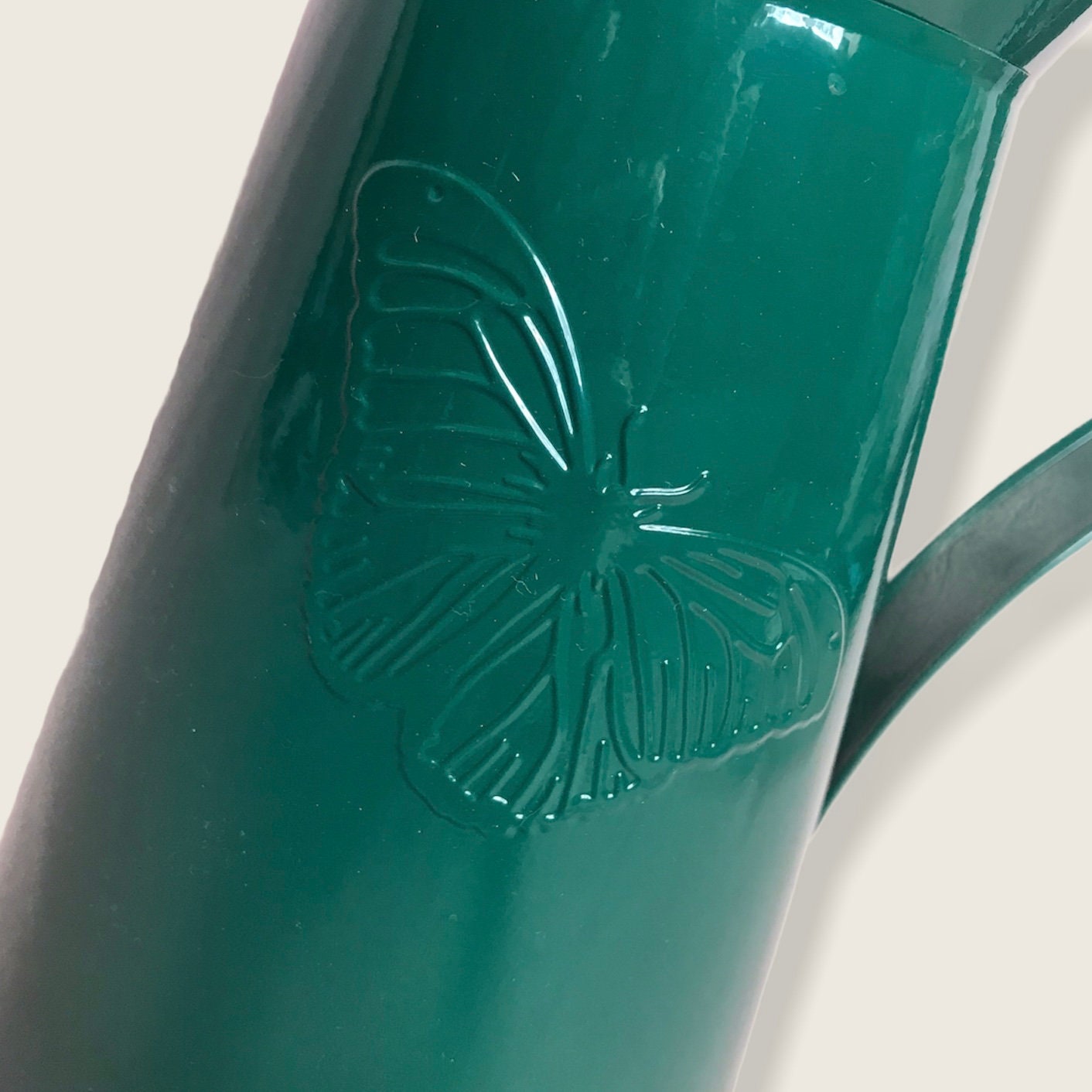 Metal Green Butterfly Jug - Botanical Jug, Deep Green Vase, Metal Jug, Flower Arranging, Decorative Jug, Homeware, Flowers,Home Decor