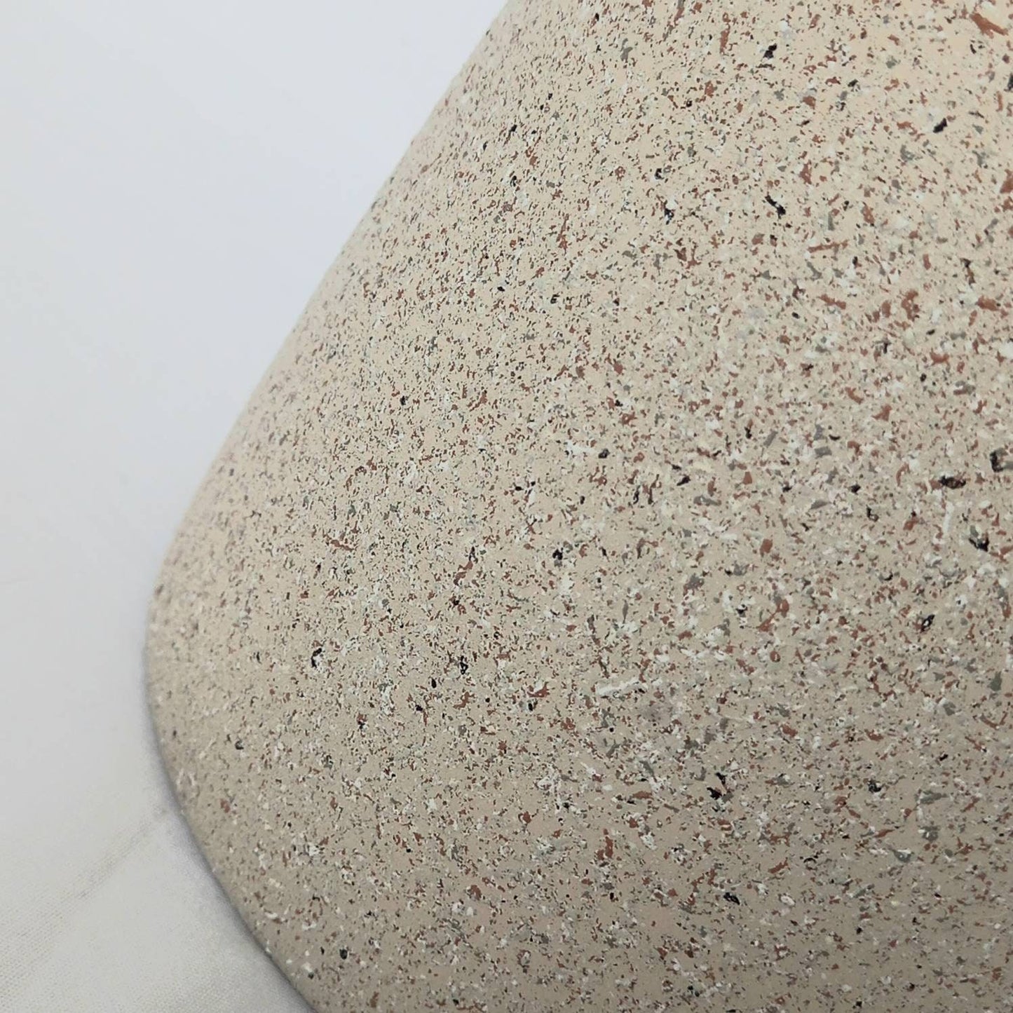 Speckled Cream Painted Glass Vase - Speckled Vase, Cream Vase, Flower Arranging, Decorative Vase, Neutral Homeware, Flowers, Home Decor